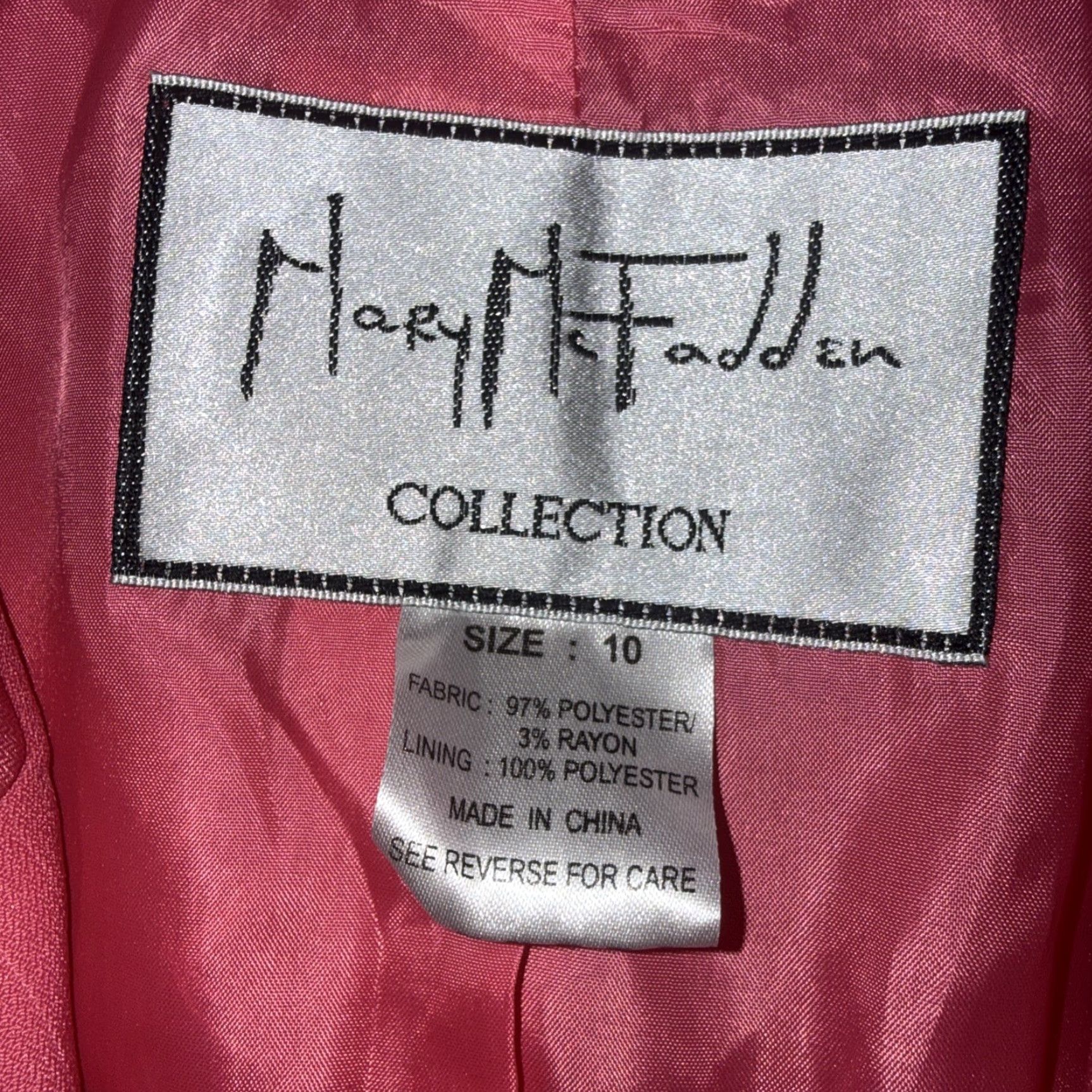 Mary McFadden VINTAGE NWT Mary Mcfadden Pink Skirt And Sport Coat Womens Size 10 Size 32" / US 10 / IT 46 - 4 Thumbnail
