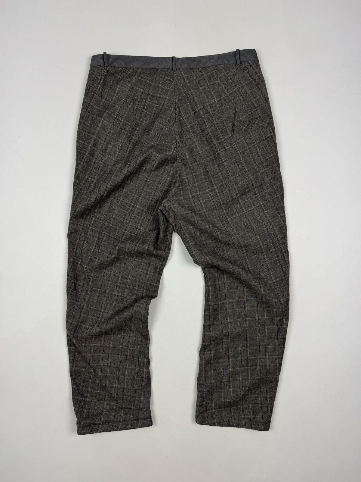 Other Repaired Umit Unal Wool Design Check Women’s Pants Size 34" / US 12 / IT 48 - 12 Thumbnail
