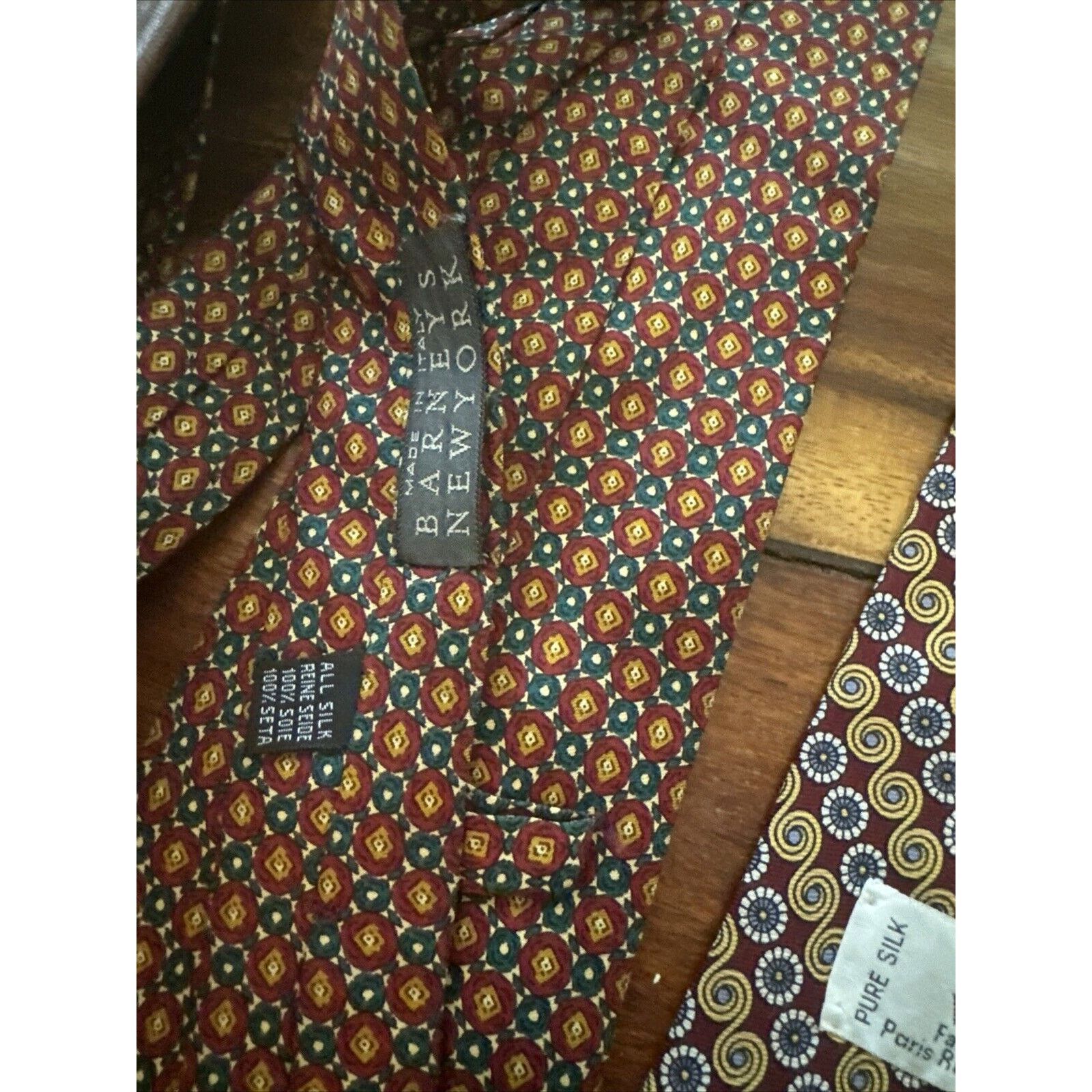Valentino Vintage Valentino YSL Barney’s Silk Tie LOT 3 Italy w/case Size ONE SIZE - 4 Thumbnail