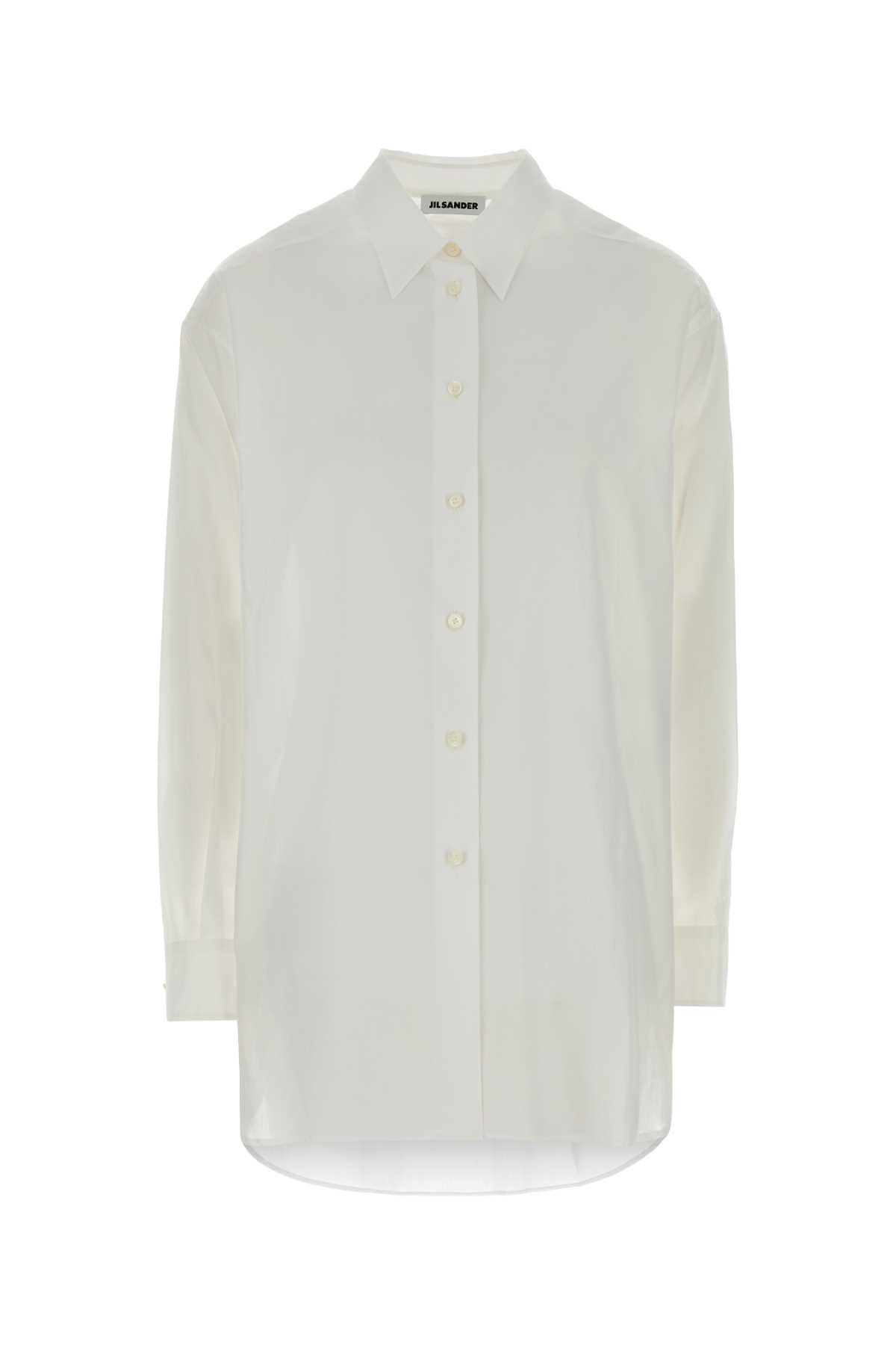 Jil Sander White Muslin Shirt Size M / US 6-8 / IT 42-44 - 1 Thumbnail