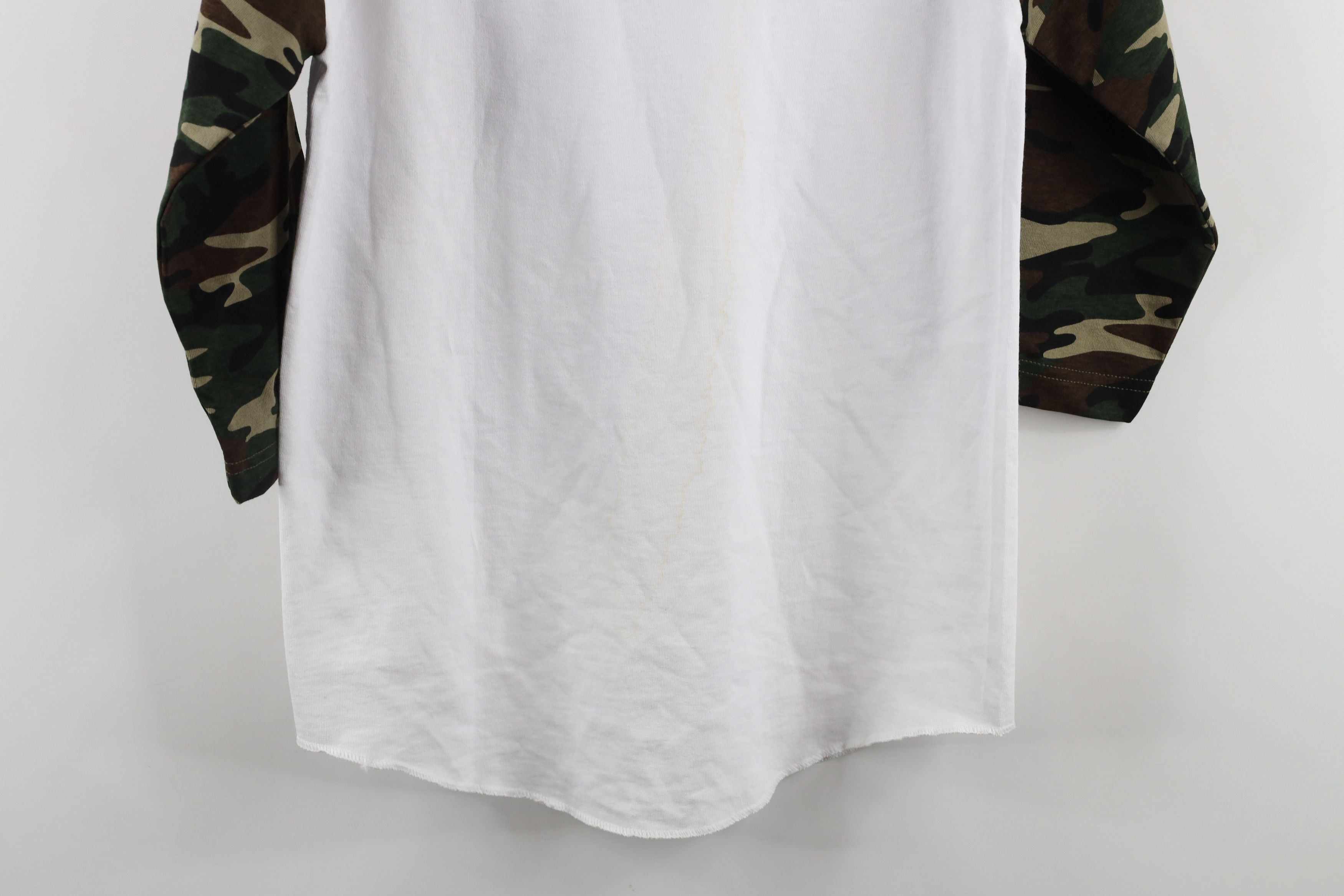 Vintage Vintage 90s Streetwear Jeep Motors Camouflage Raglan T-Shirt Size US S / EU 44-46 / 1 - 12 Thumbnail