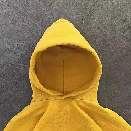 Other Yellow solid oversized cotton vintage casual hoodie Size US L / EU 52-54 / 3 - 5 Thumbnail