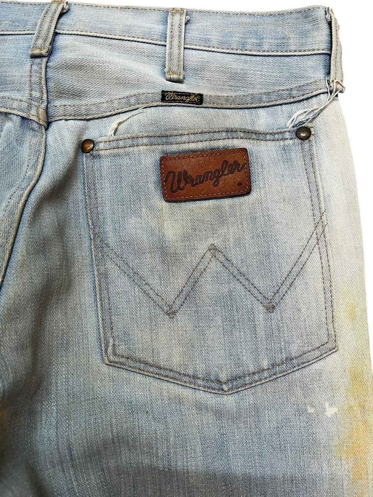 Wrangler Vintage Wrangler Flare Bootcut Mudwash Faded Denim Size US 31 - 8 Thumbnail