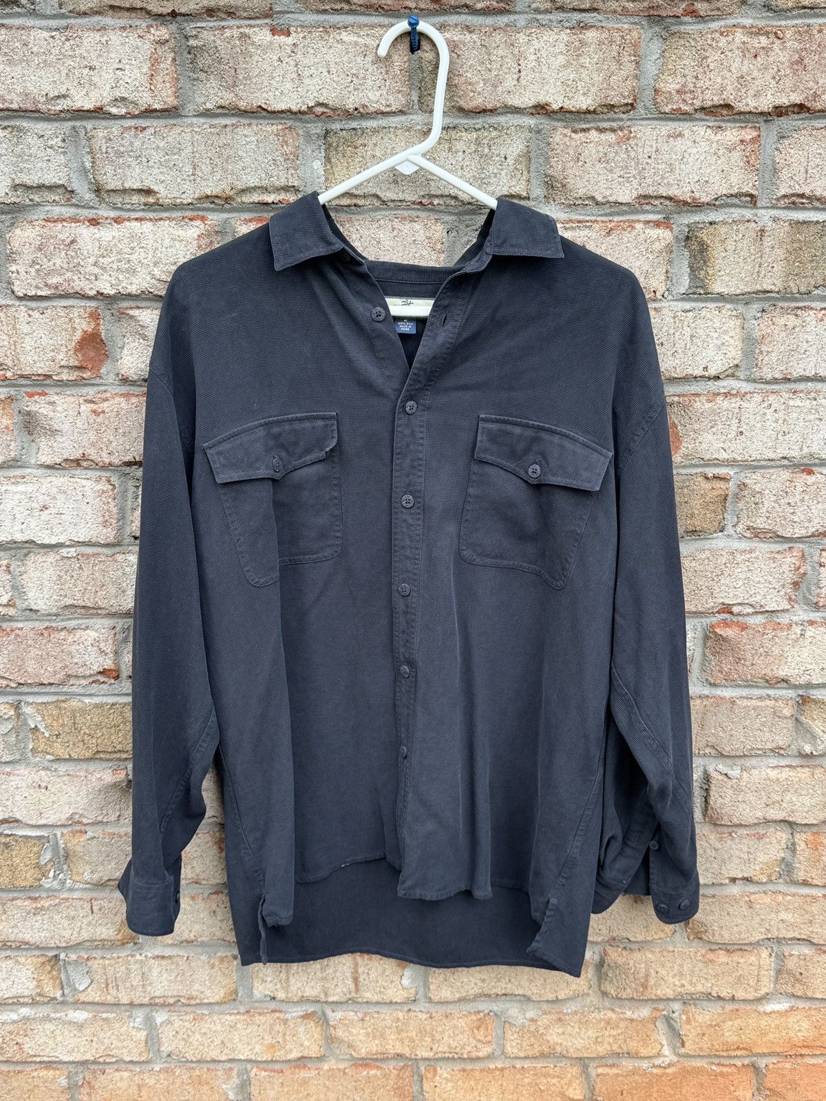 Tommy Bahama 100% silk long sleeve button up shirt