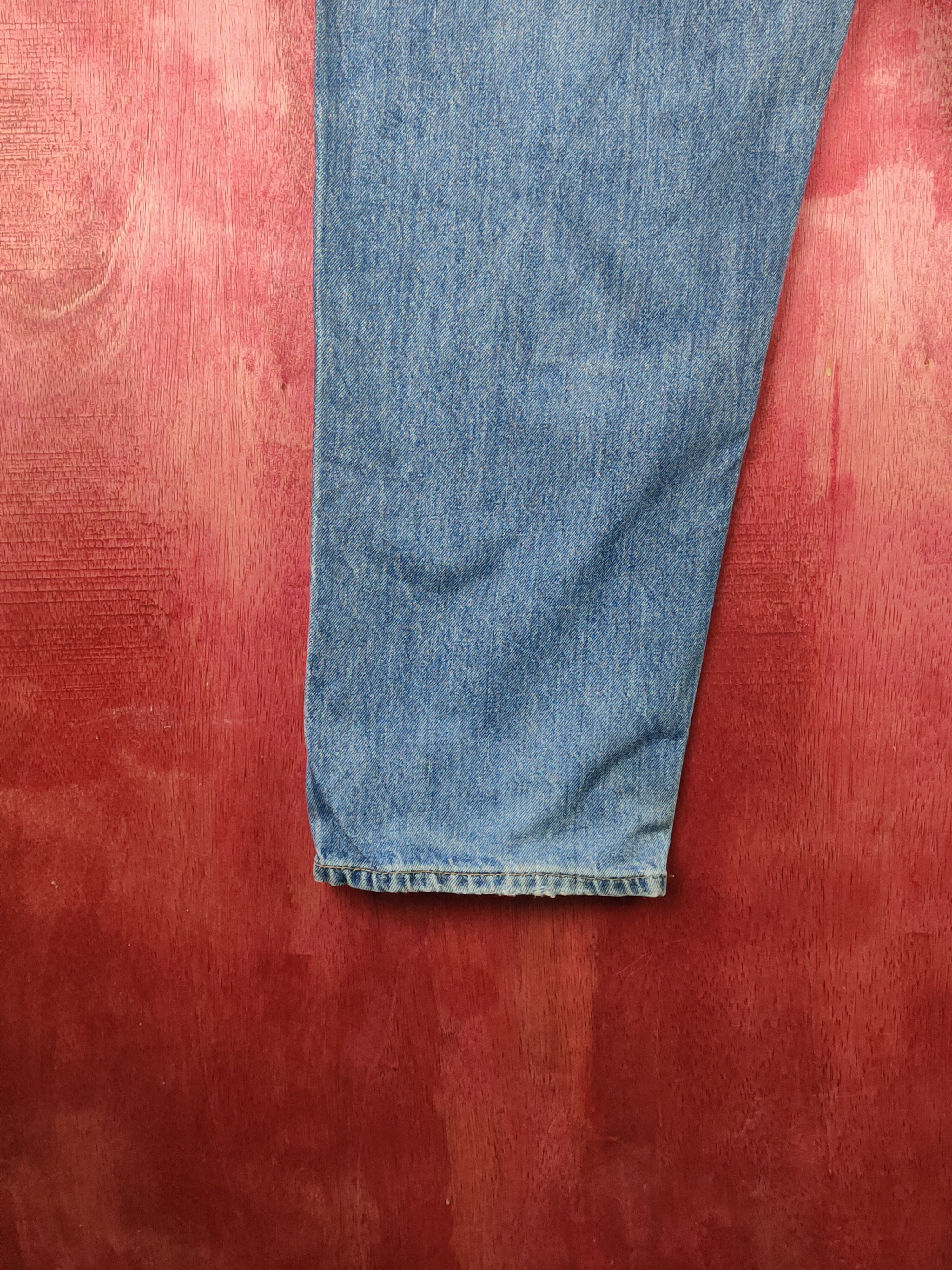 Japanese Brand Uniqlo Blue Faded Distressed Ripped Jeans #S1634 Size US 35 - 9 Thumbnail