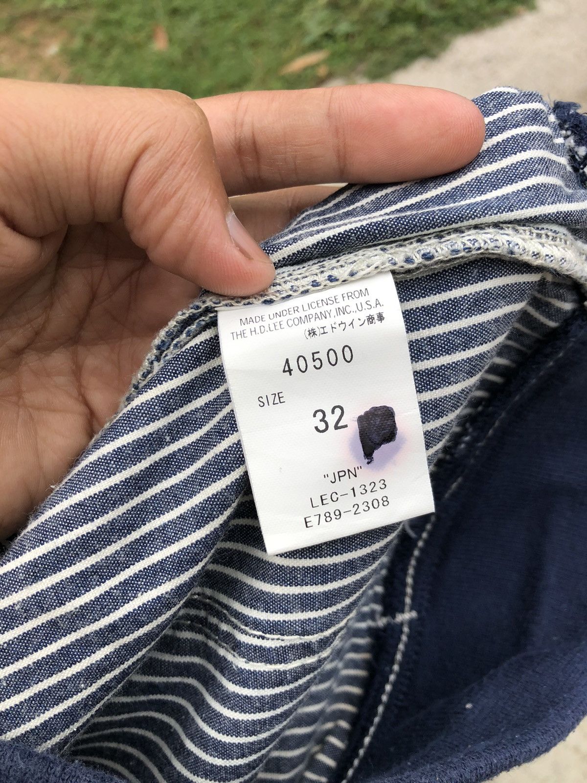 Lee STRIPED⚡️⚡️LEE EASY PANT HICKORY STRIPE PANT Size US 33 - 5 Thumbnail