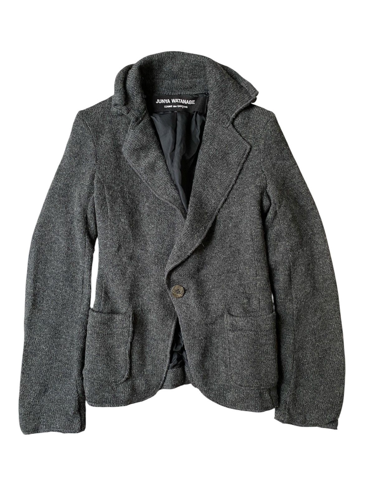 Comme des Garcons AD2007 Junya Watanabe Comme Des Garcons Knit Design Coat Size S / US 4 / IT 40 - 1 Thumbnail