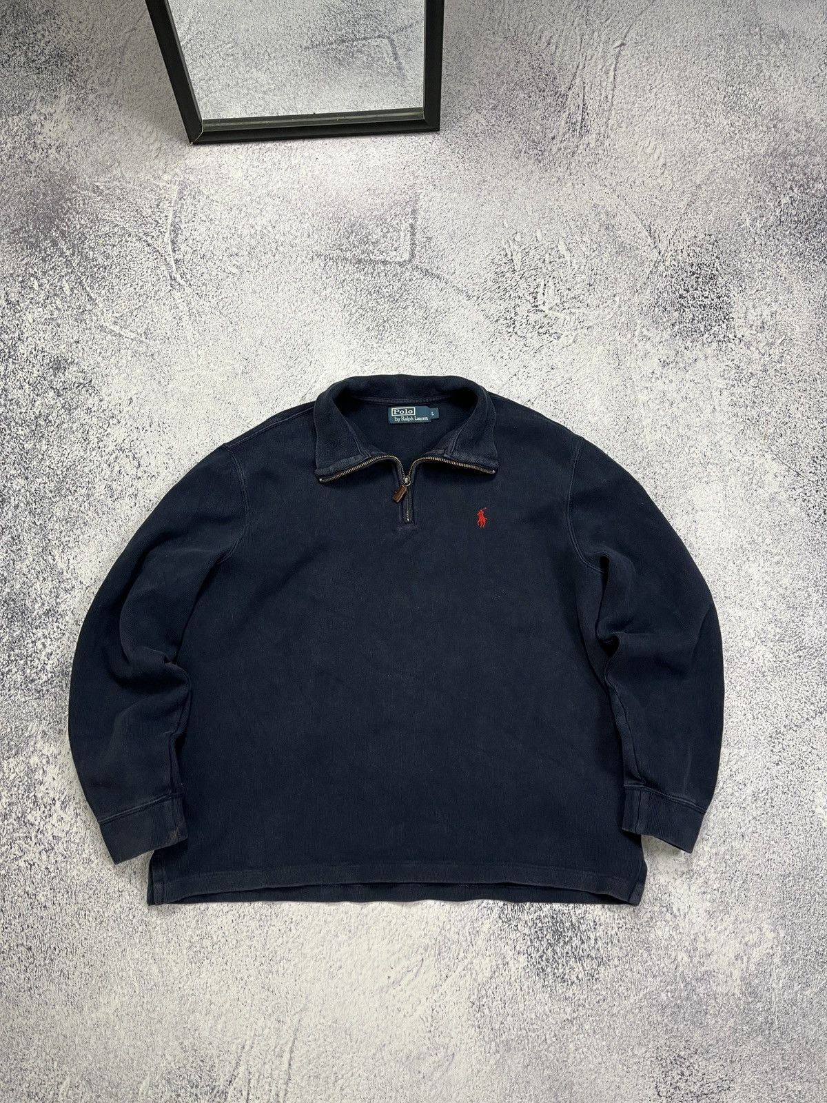 Polo Ralph Lauren × Vintage Vintage 90’s Polo Ralph Lauren Sweater Quarter Zip Old Money Size US L / EU 52-54 / 3 - 1 Thumbnail