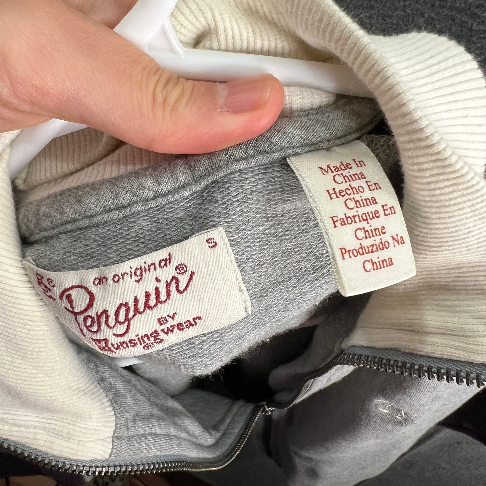 Other Penguin Womens Small Jacket Gray Long Sleeve Full Zip Size S / US 4 / IT 40 - 4 Thumbnail