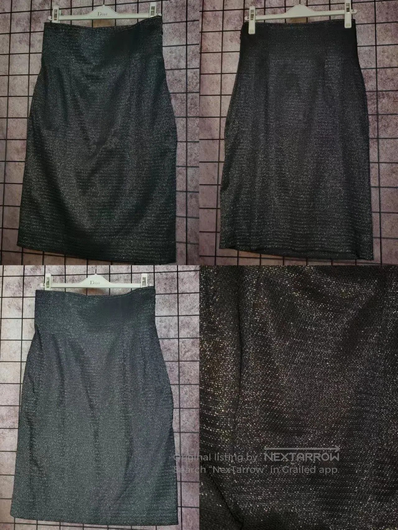 Dior dior high-end shimmering half skirt. Size US 27 - 2 Thumbnail