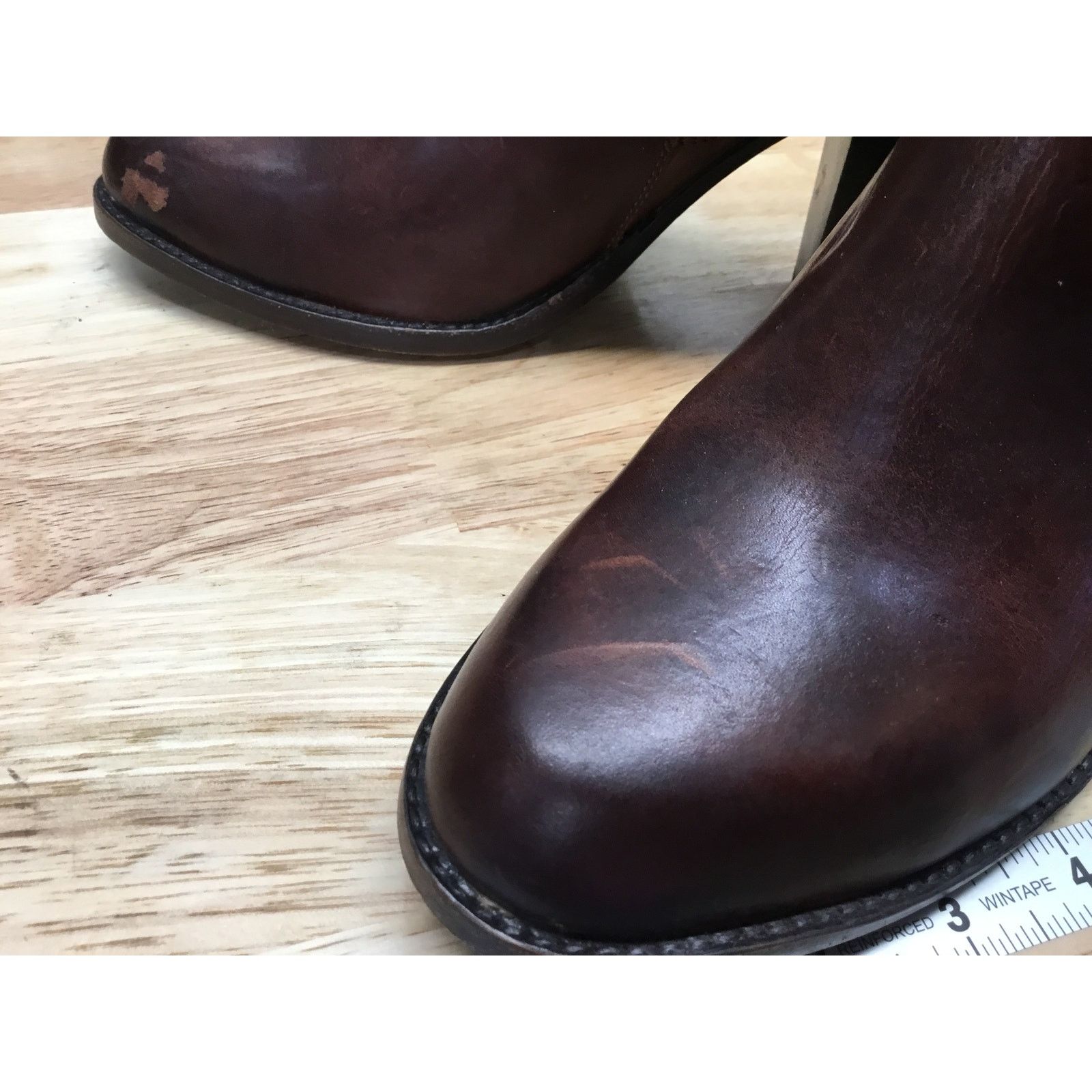 Frye Frye Jenny Seam Bootie Boots Women's Brown Leather Buckle 9 Size US 9 / IT 39 - 5 Thumbnail