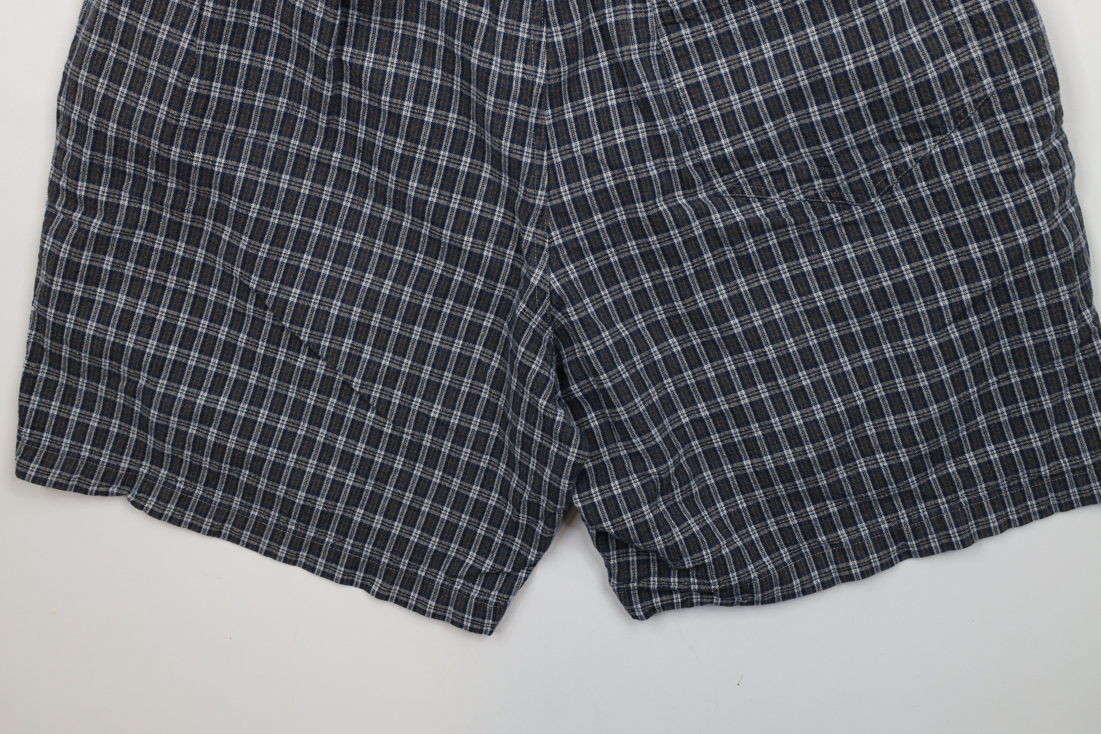 Vintage Vintage 90s Streetwear Above Knee Harem Shorts Plaid Cotton Size US 36 / EU 52 - 10 Thumbnail