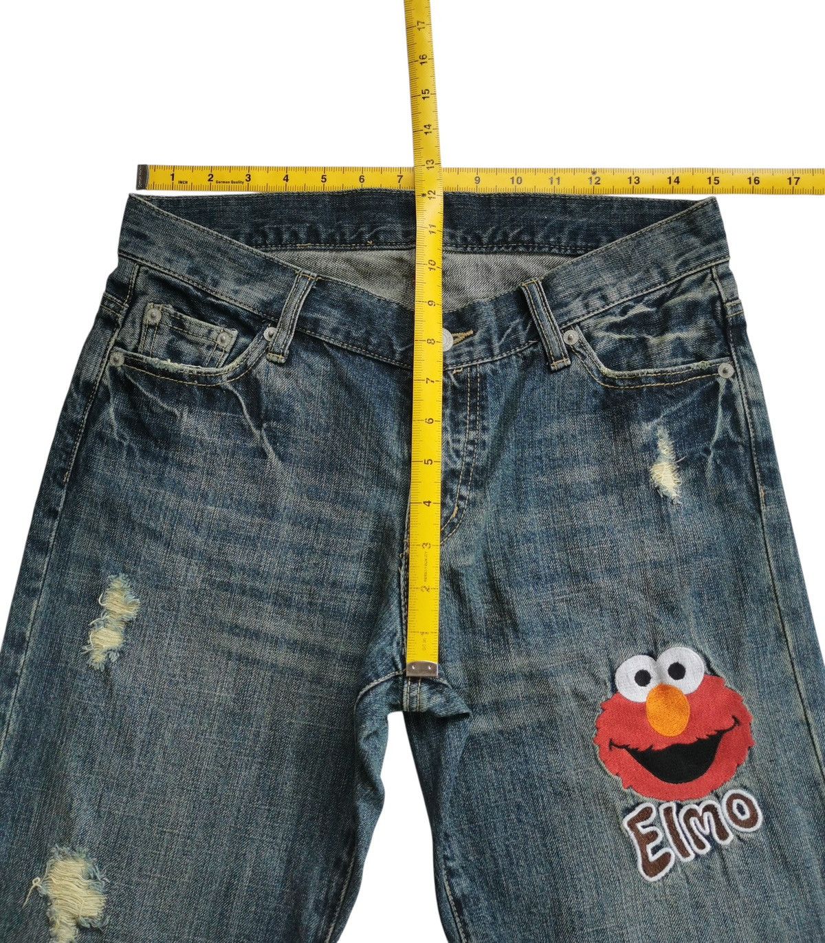 Anime Vintage 2000s Sesame Street Elmo Jeans Size US 30 / EU 46 - 8 Thumbnail