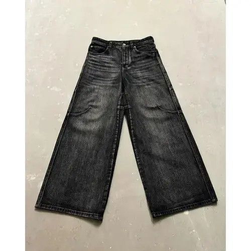 Jean Retro Wash Baggy Embroidered Straight Jeans Size US 32 / EU 48 - 8 Thumbnail