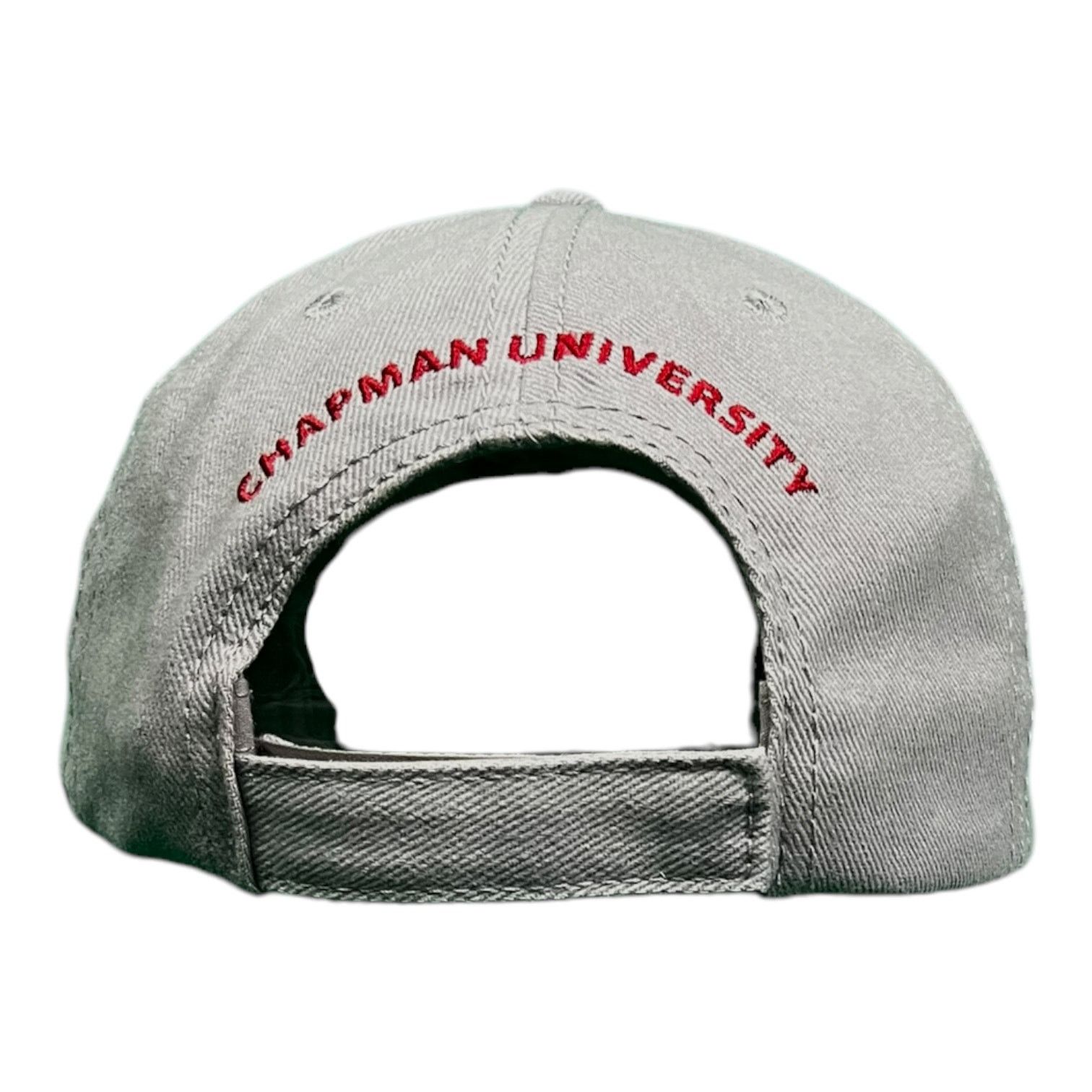 Gildan Chapman University Orange, California Gray Logo Strapback Size ONE SIZE - 3 Thumbnail