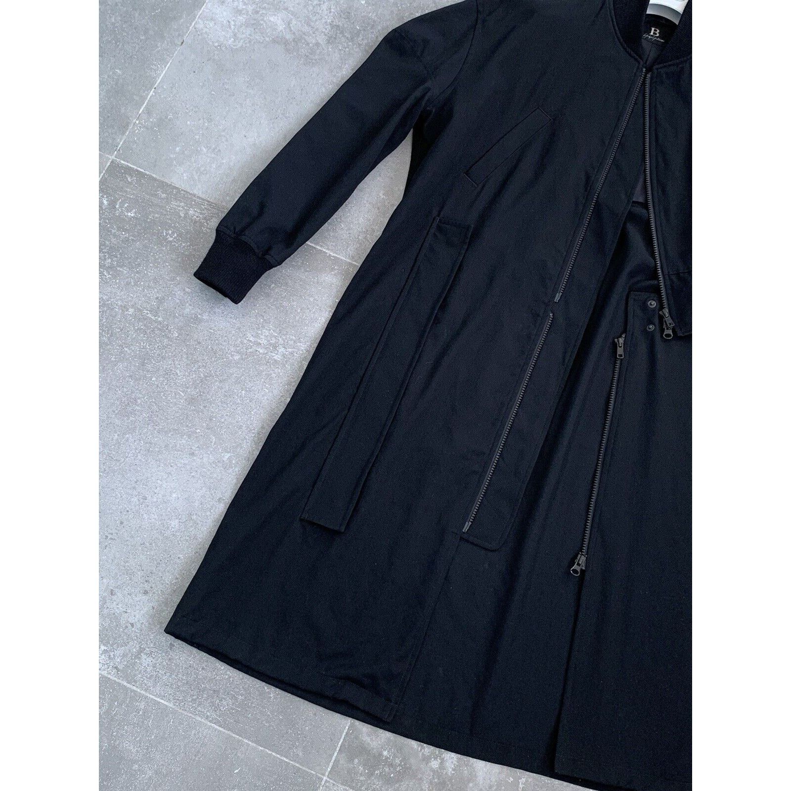 Japanese Brand × Yohji Yamamoto Mens B YOHJI YAMOMOTO Unisex Parka Trench Coat Jacket SZ 1 S Size US S / EU 44-46 / 1 - 13 Thumbnail