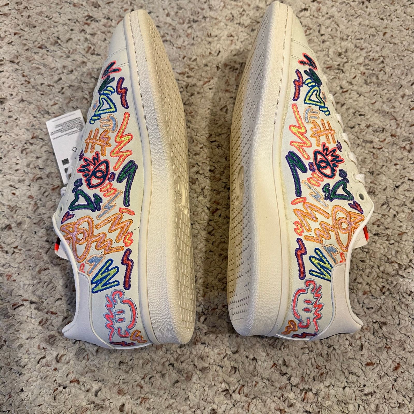 Adidas Adidas Stan Smith Kris Andrew 9.5 White Multicolor Sneakers Size US 9.5 / EU 42-43 - 5 Thumbnail