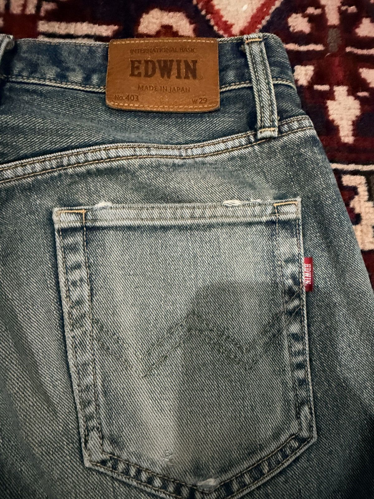 Edwin Vintage Edwin E403 Distressed Denim Made In Japan Size US 30 / EU 46 - 4 Thumbnail