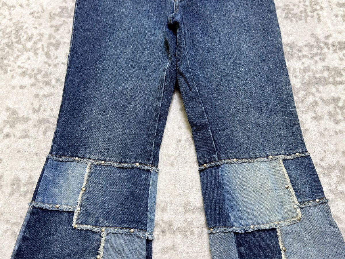 Hysteric Glamour Zana Di Patchwork Flare Y2K Vintage Denim Jeans Size US 30 / EU 46 - 5 Thumbnail