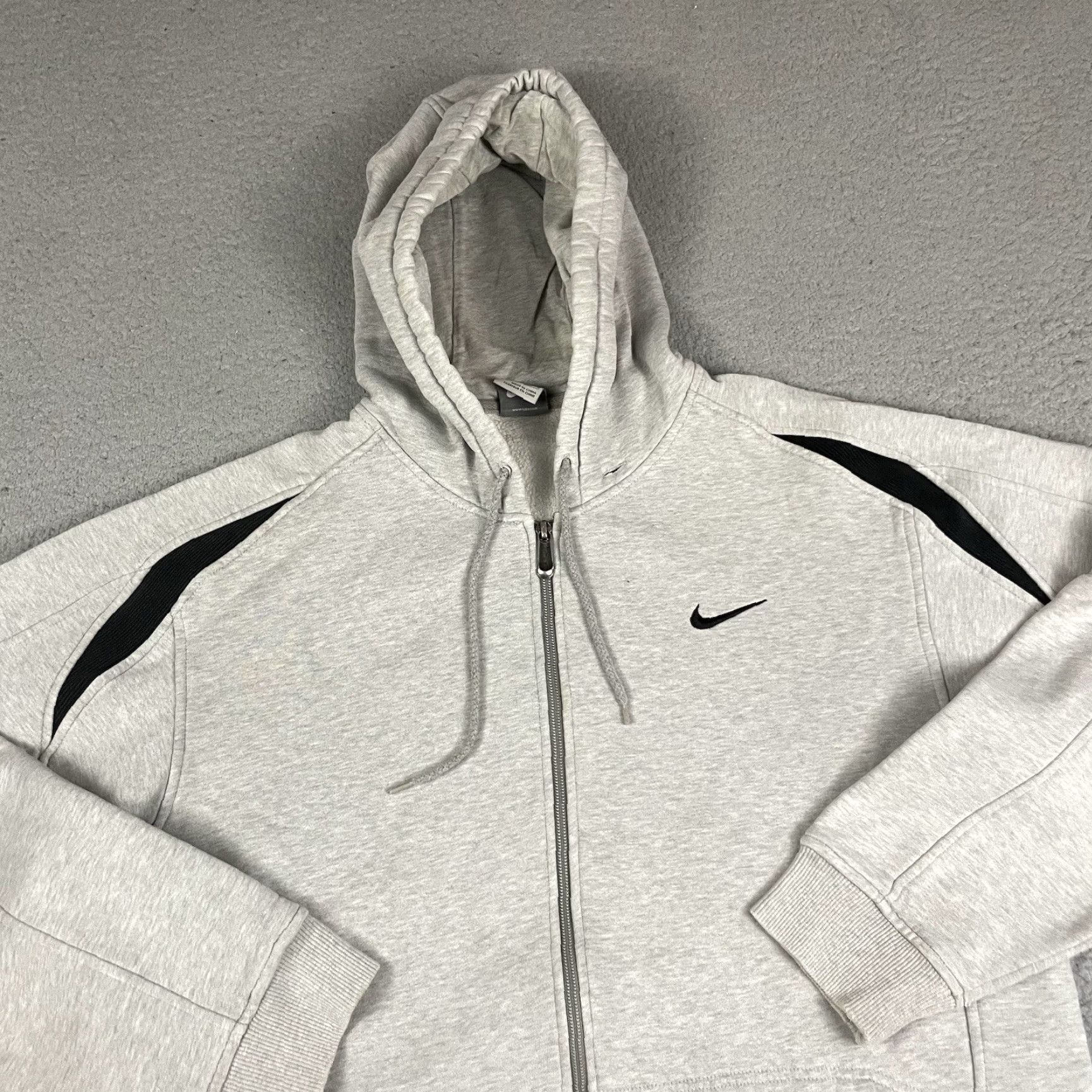 Nike VINTAGE Nike Full Zip Sweatshirt Hoodie Jacket Gray L Men Size US L / EU 52-54 / 3 - 2 Thumbnail