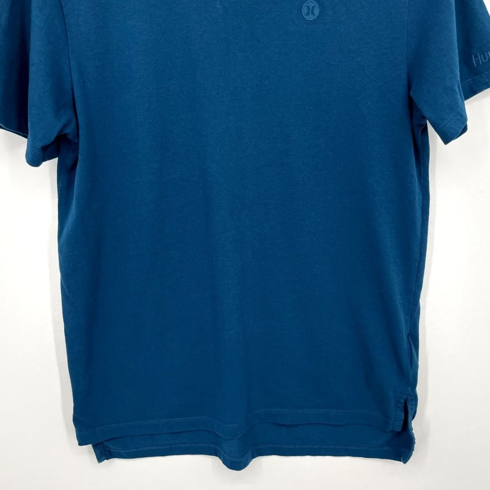 Hurley Hurley Polo Shirt Mens Blue Logo Solid Cotton Polo Short Sleeve Regular Adult M Size US M / EU 48-50 / 2 - 3 Thumbnail