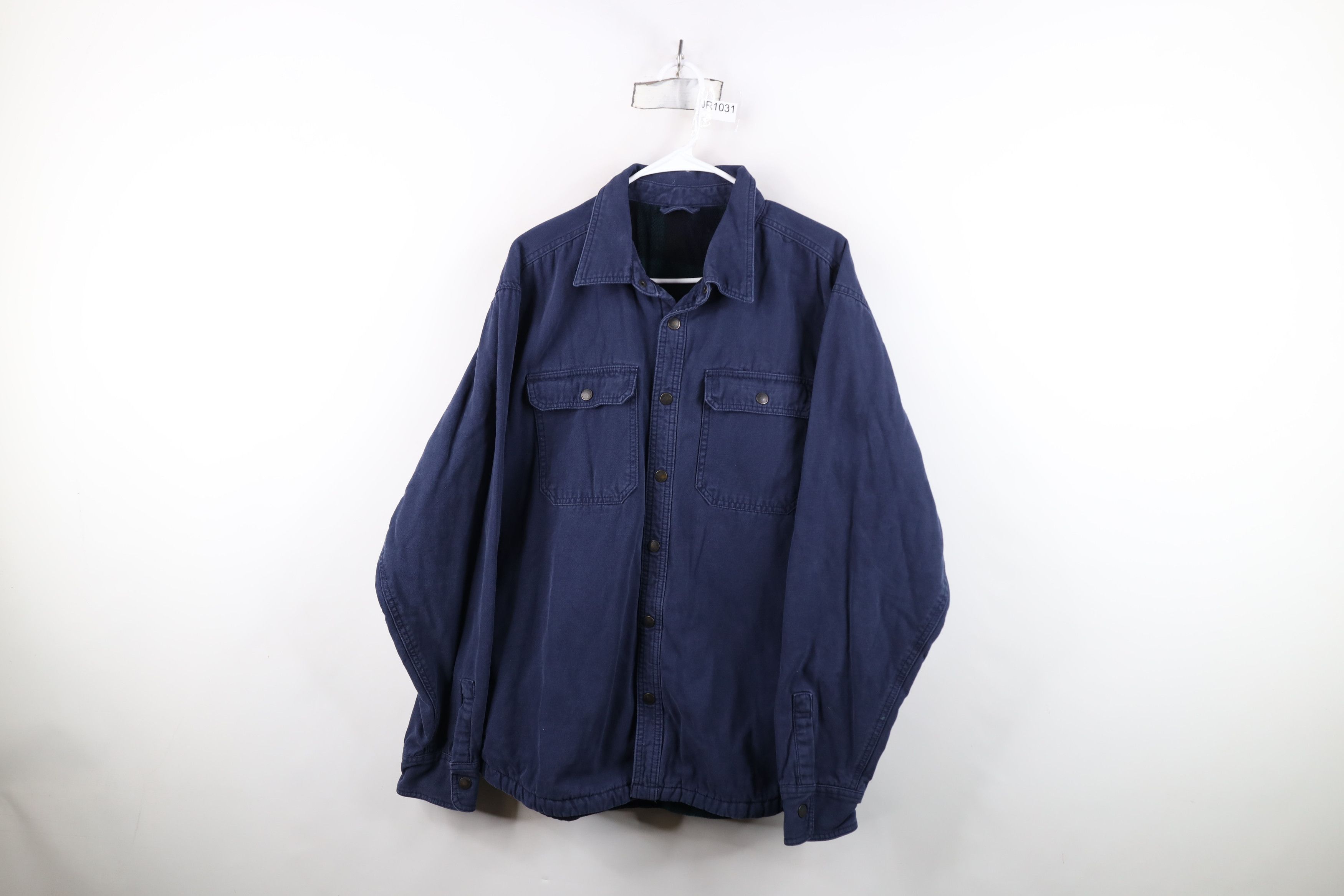 Vintage Vintage Y2K Streetwear Lined Canvas Shirt Jacket Jac shirt Size US L / EU 52-54 / 3 - 1 Thumbnail