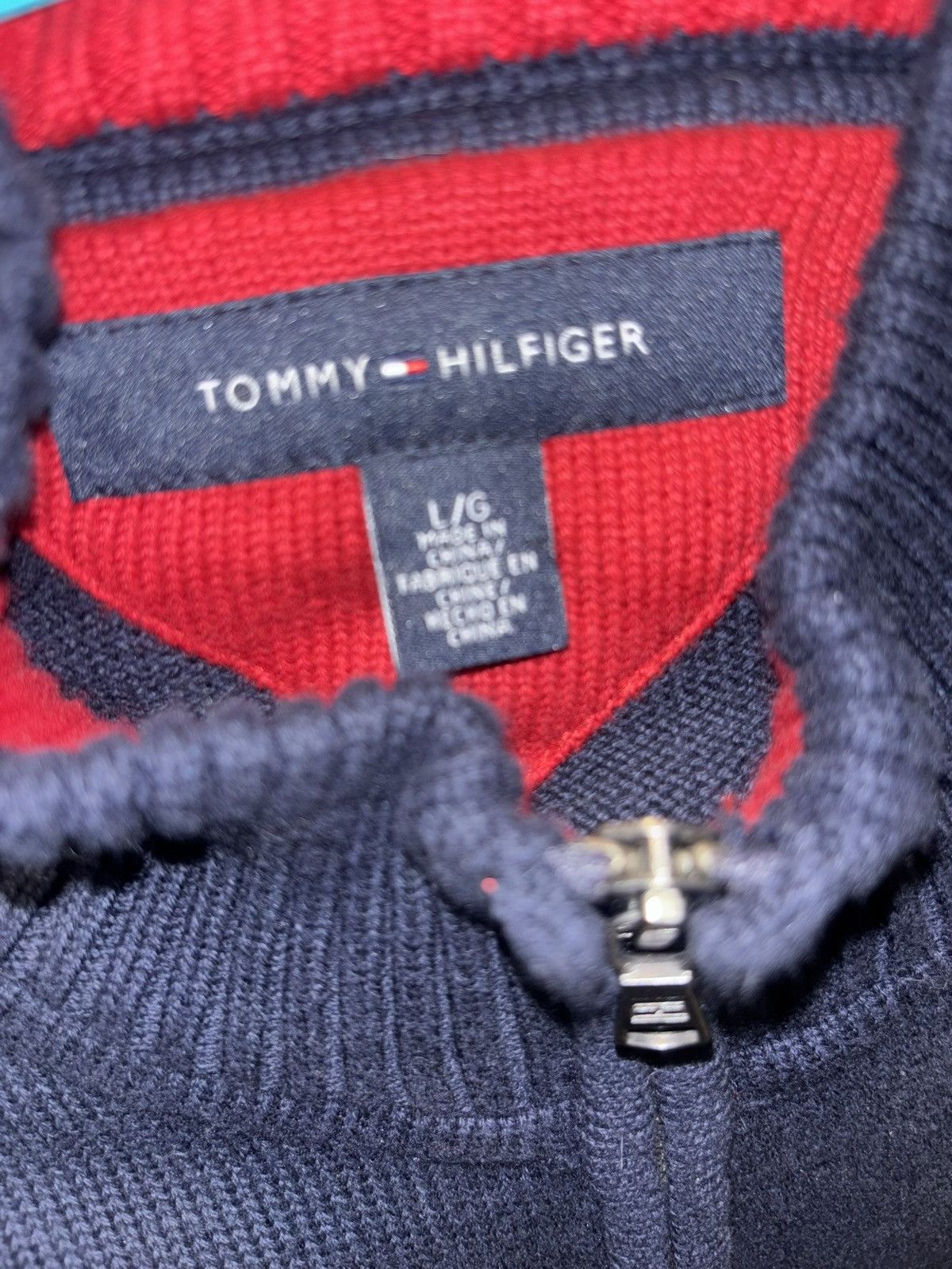 Tommy Hilfiger Navy blue Tommy sweater Size US L / EU 52-54 / 3 - 2 Thumbnail