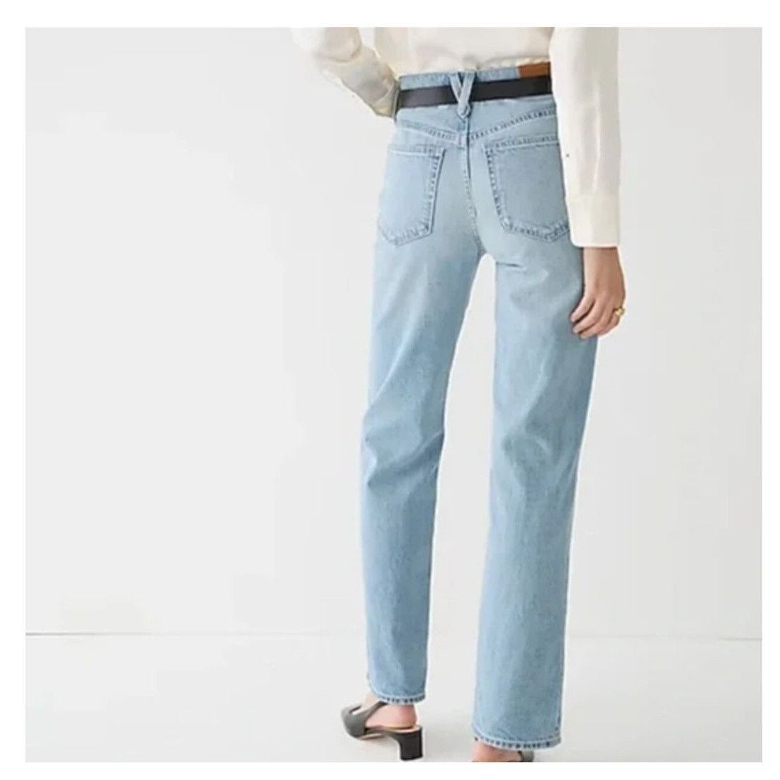 J.Crew NWT J.Crew $138 Women's 29 High-rise '90s wide-leg Jeans Med Size 29" - 5 Thumbnail