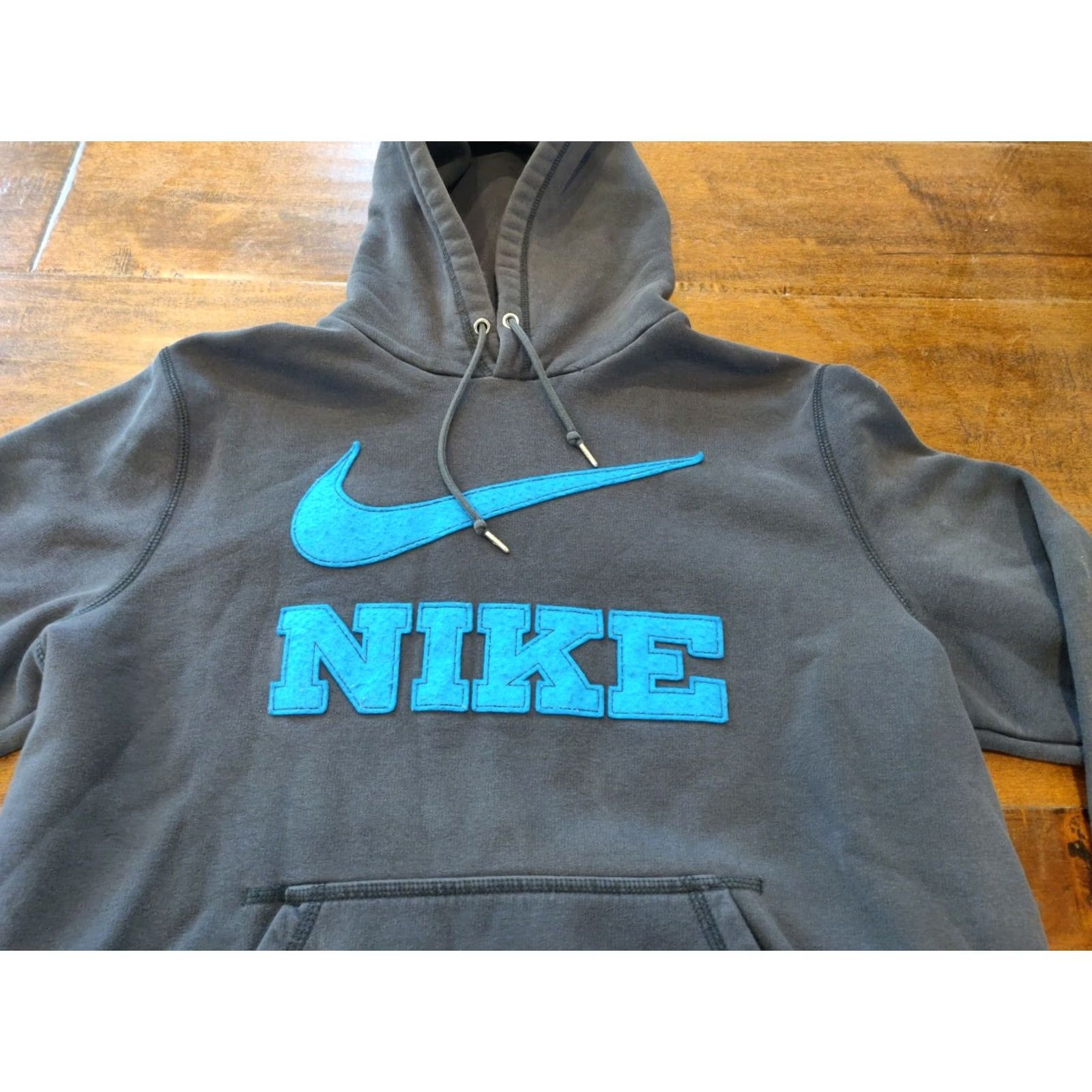 Nike VINTAGE Nike Air Hoodie Sweatshirt Pullover Athletic Gray Men's Large L Size US L / EU 52-54 / 3 - 2 Thumbnail