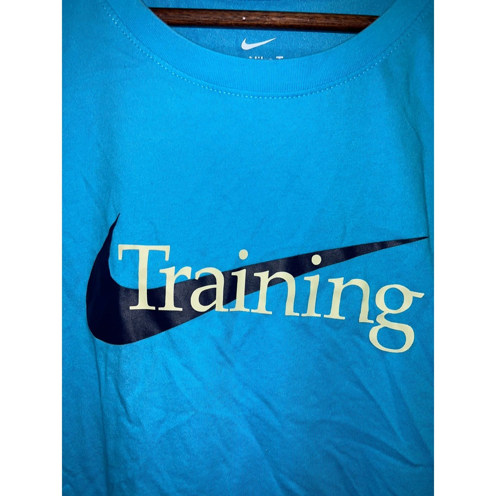 Nike Nike Training Shirt Blue Train Graphic Dri Fit 2XL Tall Size US XXL / EU 58 / 5 - 3 Thumbnail