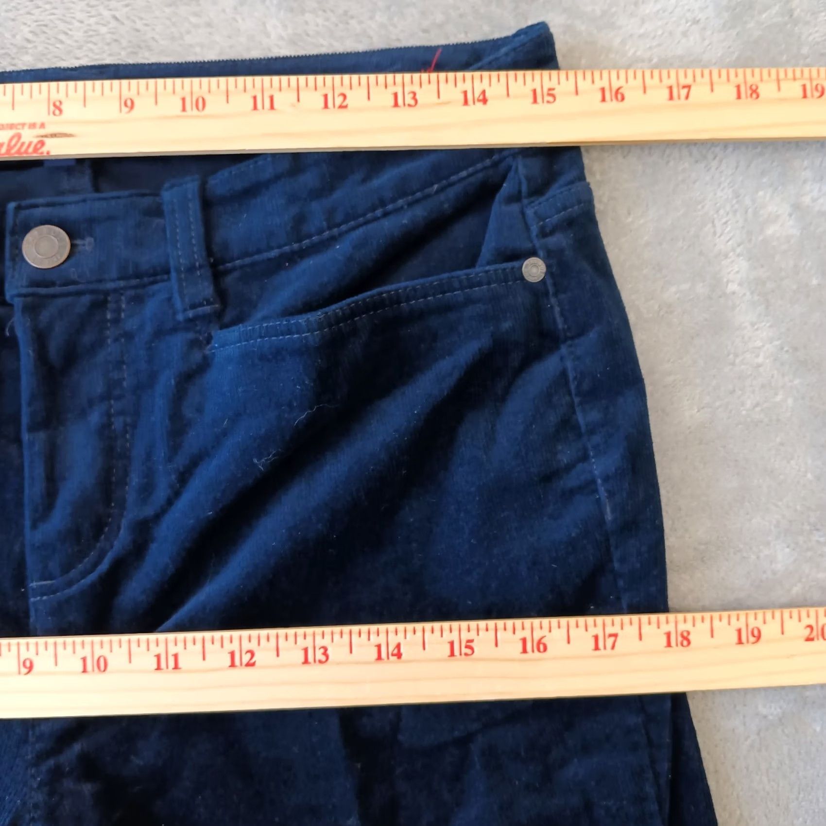 Talbots Talbots Pants Womens Petite Blue Straight Corduroy Chino Size 6P Size 28" / US 6 / IT 42 - 3 Thumbnail