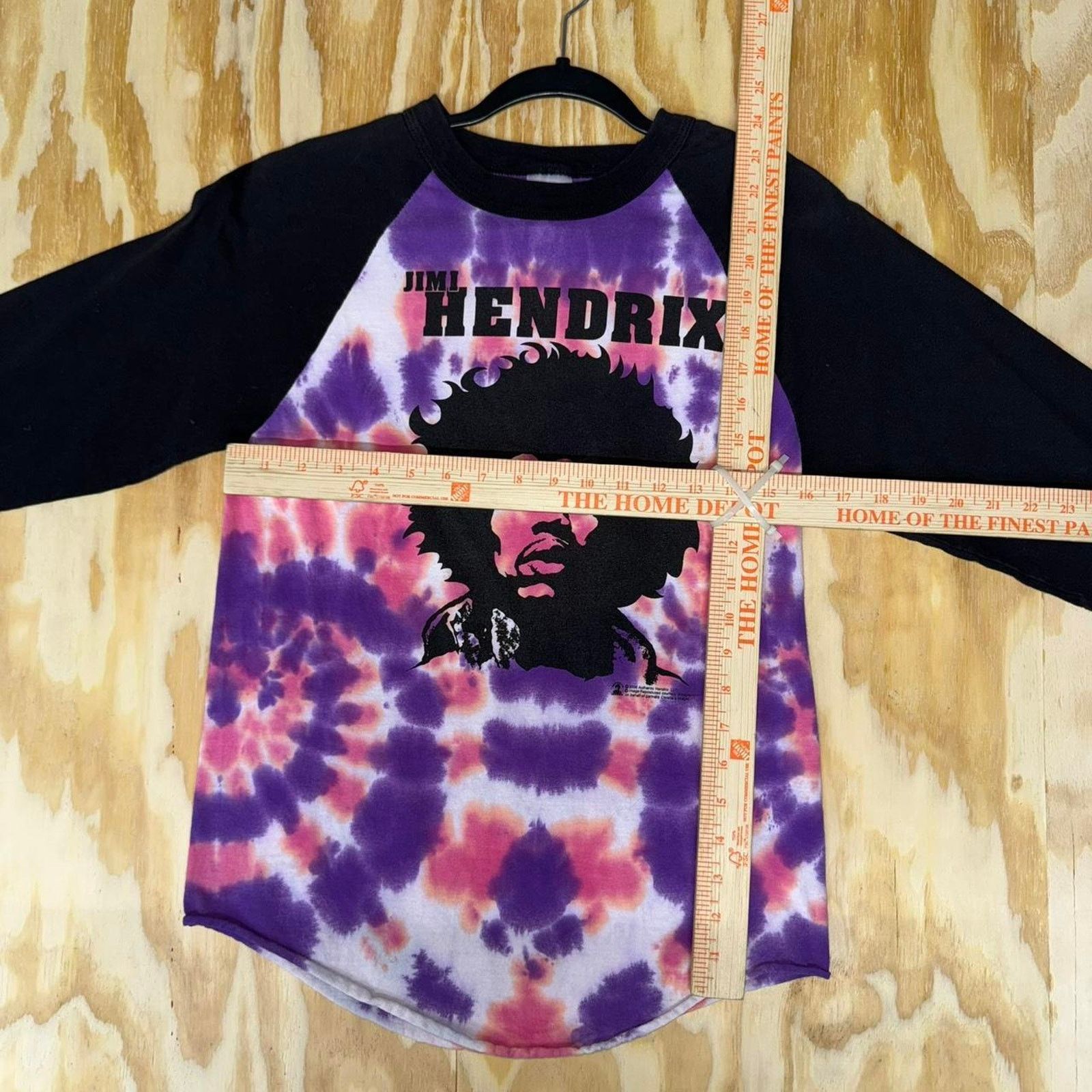 AAA Vintage y2k jimi hendrix trippy 00s tie dye baseball t-shirt Size US S / EU 44-46 / 1 - 3 Thumbnail