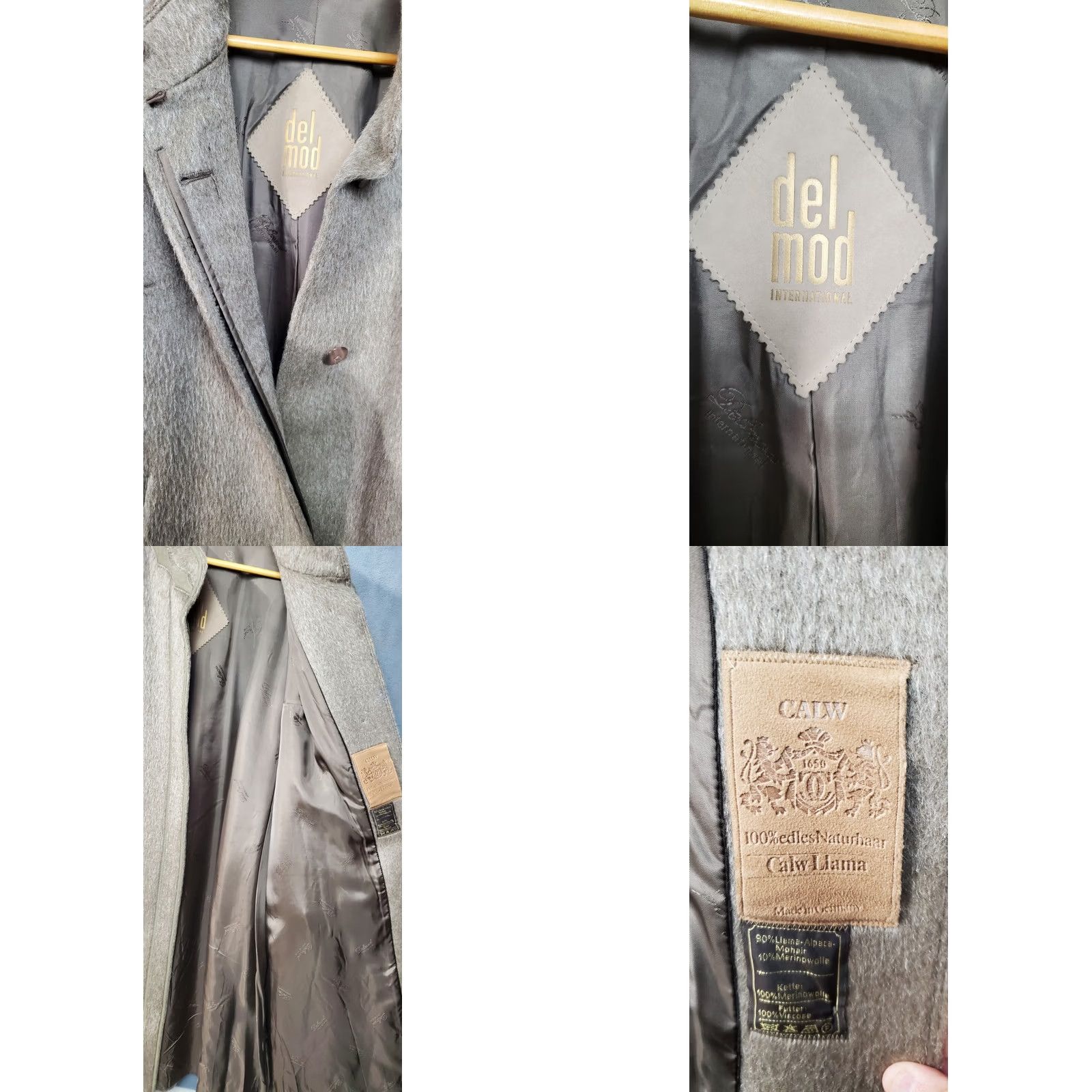 Vintage VINTAGE Calw Overcoat Coat Long Wool Brown 40X43 Unisex Adults M Lining Alpaca Wool Germany 80s 90s Accessories Pockets Button Size M / US 6-8 / IT 42-44 - 8 Thumbnail