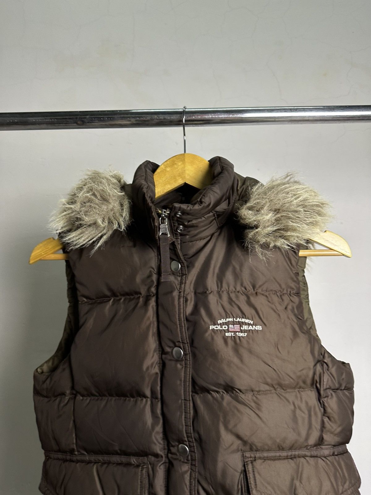 Polo Ralph Lauren Polo Ralph Lauren Fur Puffer Sleeveless Jacket Size US S / EU 44-46 / 1 - 3 Thumbnail
