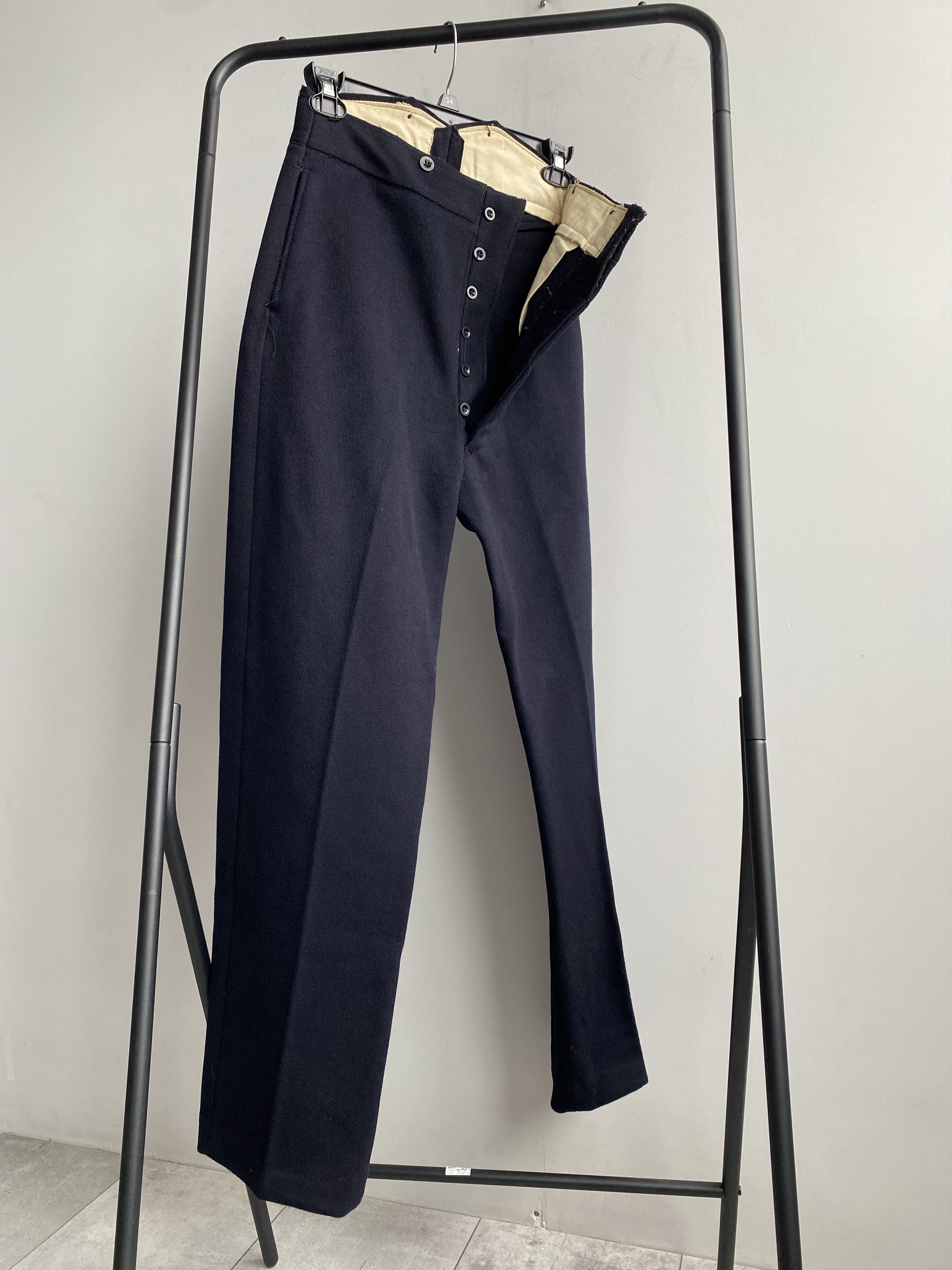 Vintage Vintage 1940s WW2 British Army Battledress Serge Wool Pants Size US 36 / EU 52 - 3 Thumbnail