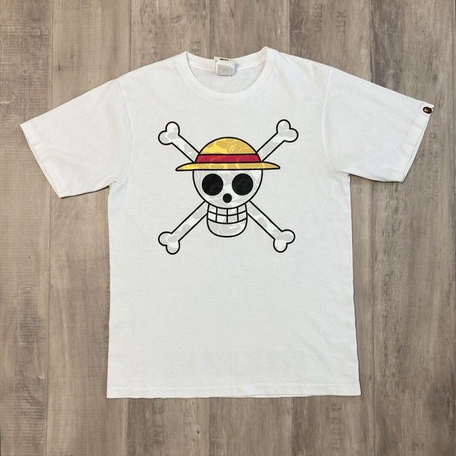 Bape One Piece × BAPE CAMO Luffy Flag Mark T-Shirt a bathing ape Size US S / EU 44-46 / 1 - 1 Thumbnail