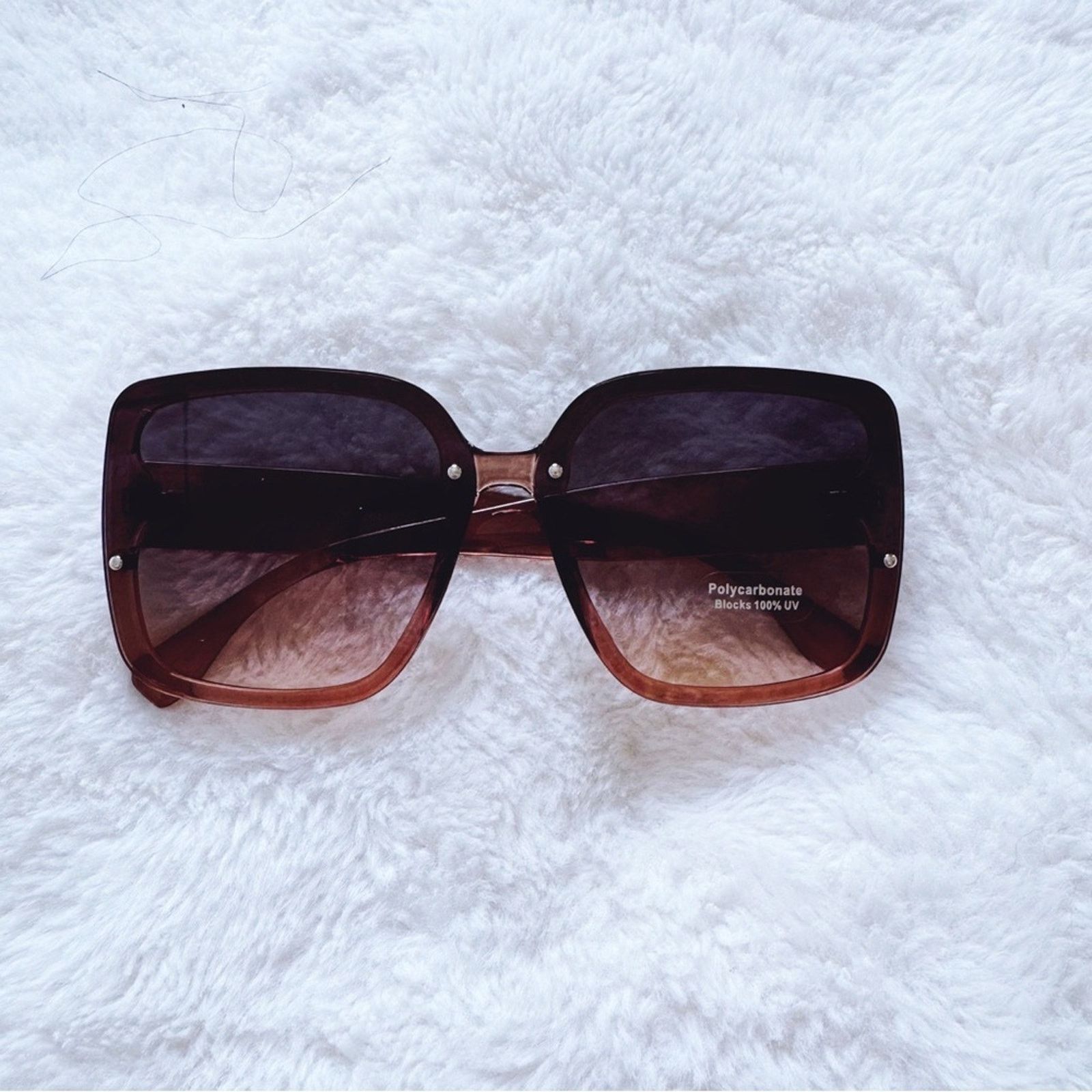 Other Abby Clear Brown Square Frame Sunglasses Size ONE SIZE - 1 Thumbnail