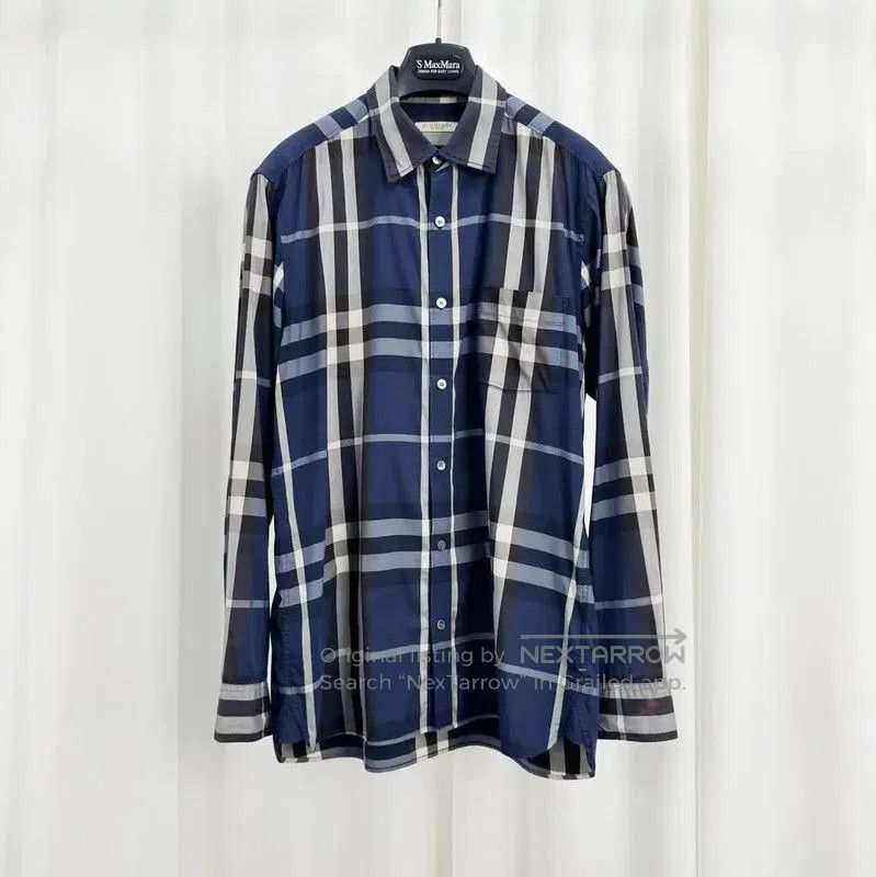 Burberry Burberry Mid-Length Cotton Logo Check Shirt. Size US M / EU 48-50 / 2 - 1 Thumbnail