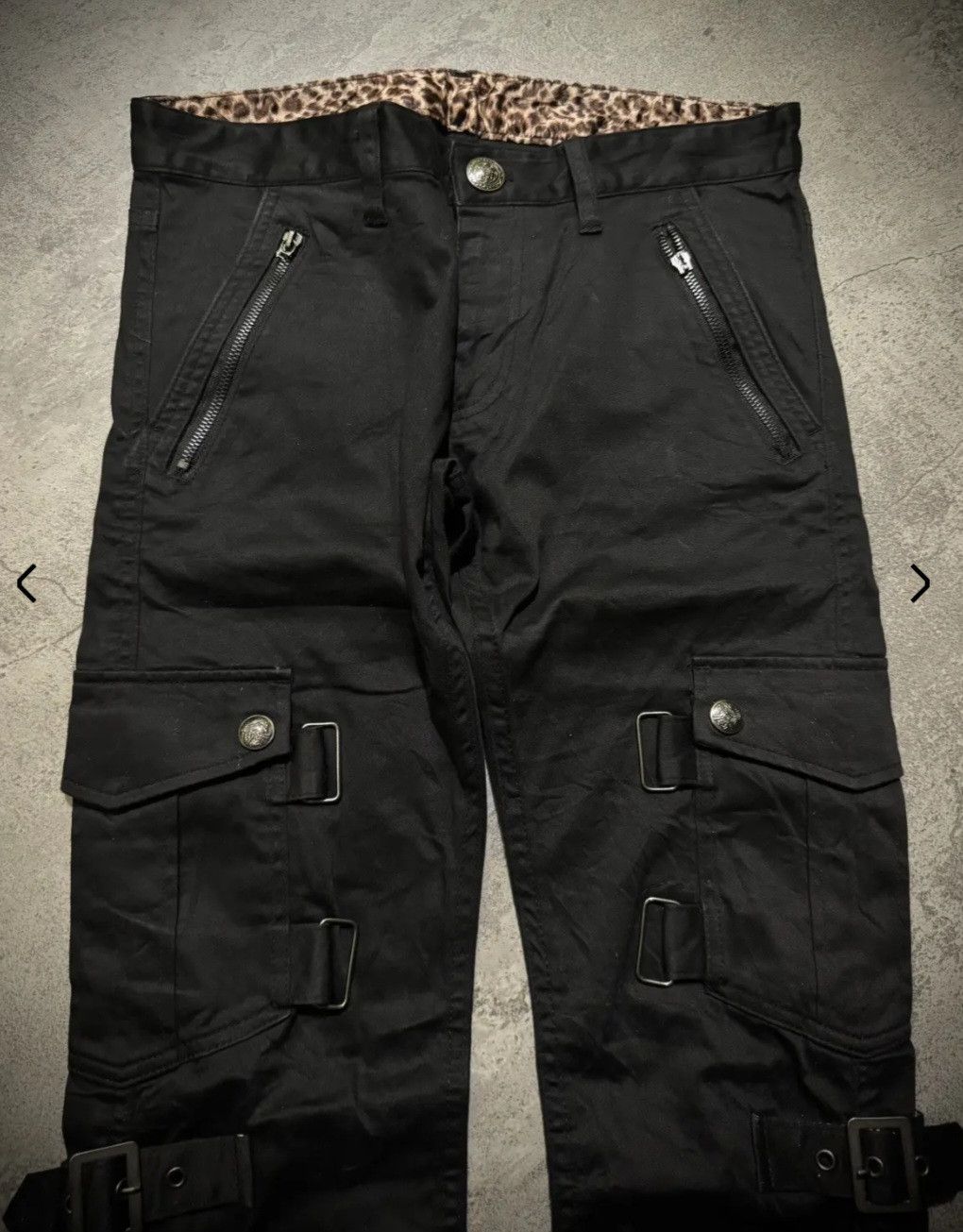 BERNINGS SHO 2000's BERNINGS SHO Punk Bondage MultiZipper Cargo pants Size US 30 / EU 46 - 3 Thumbnail