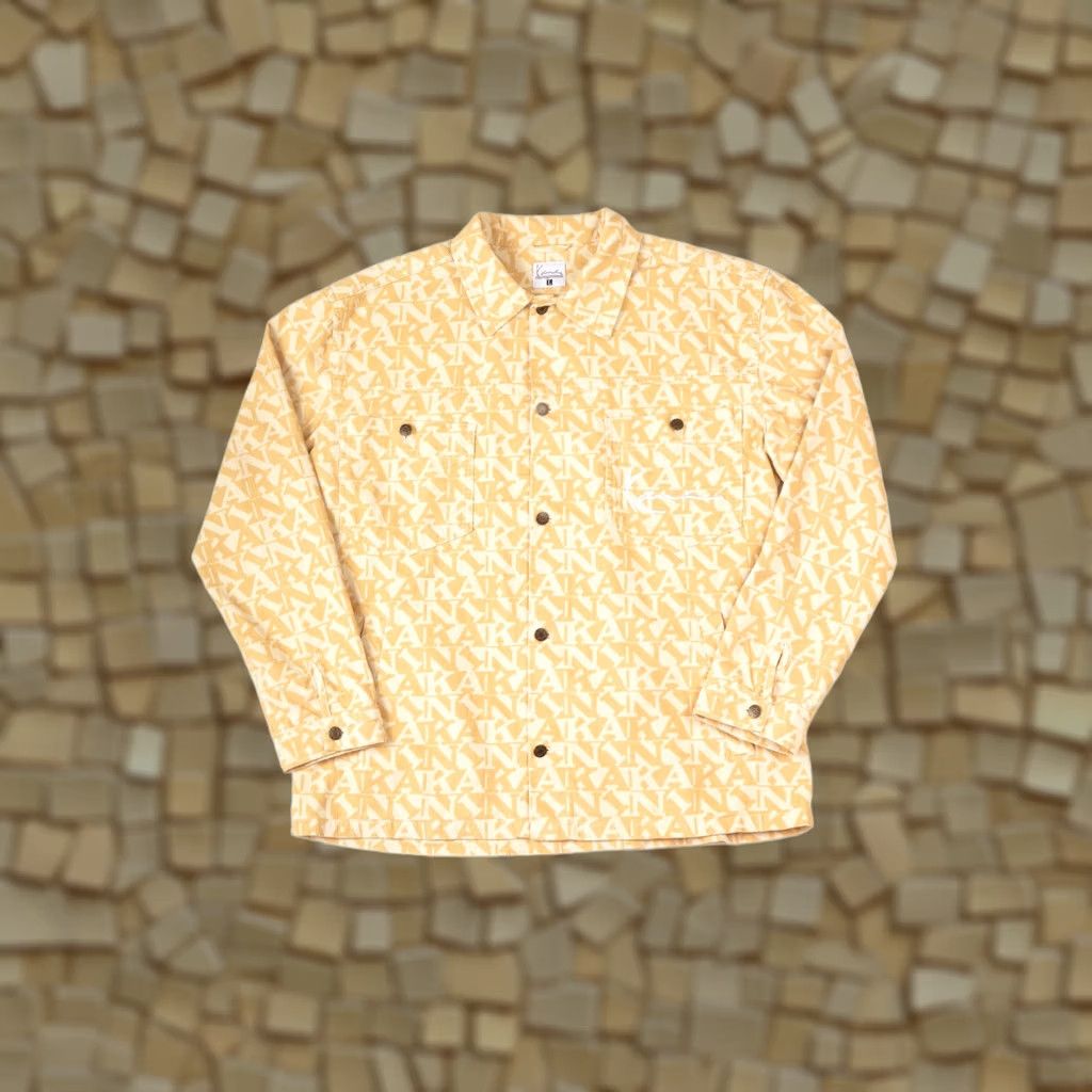 Karl Kani Karl Kani Signature Overshirt Sand With All Over Logo Print Size L Men Shirt XS-XL Size US L / EU 52-54 / 3 - 1 Thumbnail