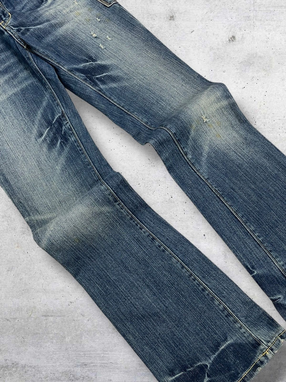 Christian Audigier VINTAGE FLARE AFFLICTION EMBROIDERED CHRISTIAN AUDIGER DENIM Size US 30 / EU 46 - 9 Thumbnail