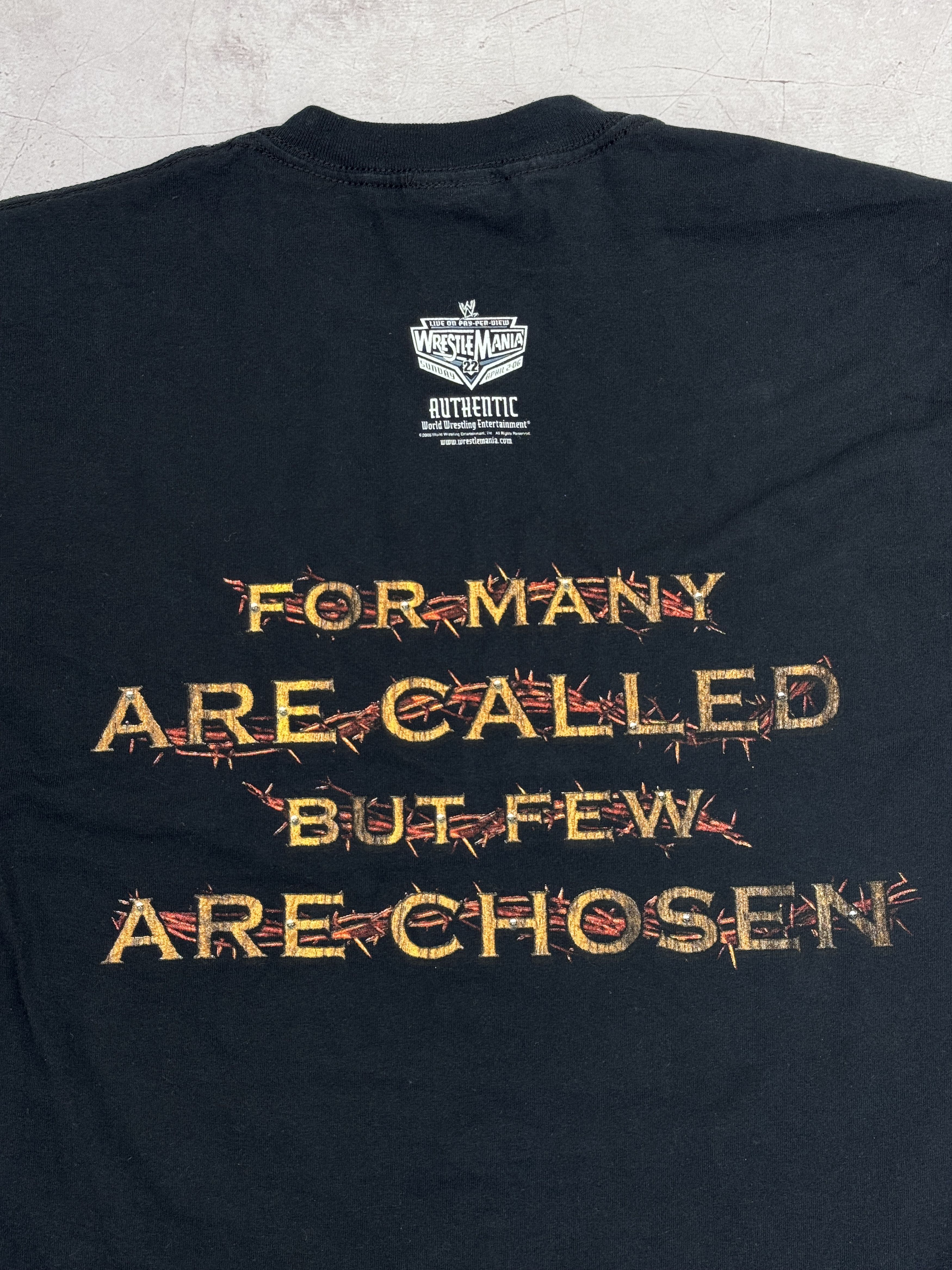 Vintage 2005 Shawn Michael HBK T-Shirt WWE / WWF Double Print Size US M / EU 48-50 / 2 - 15 Thumbnail