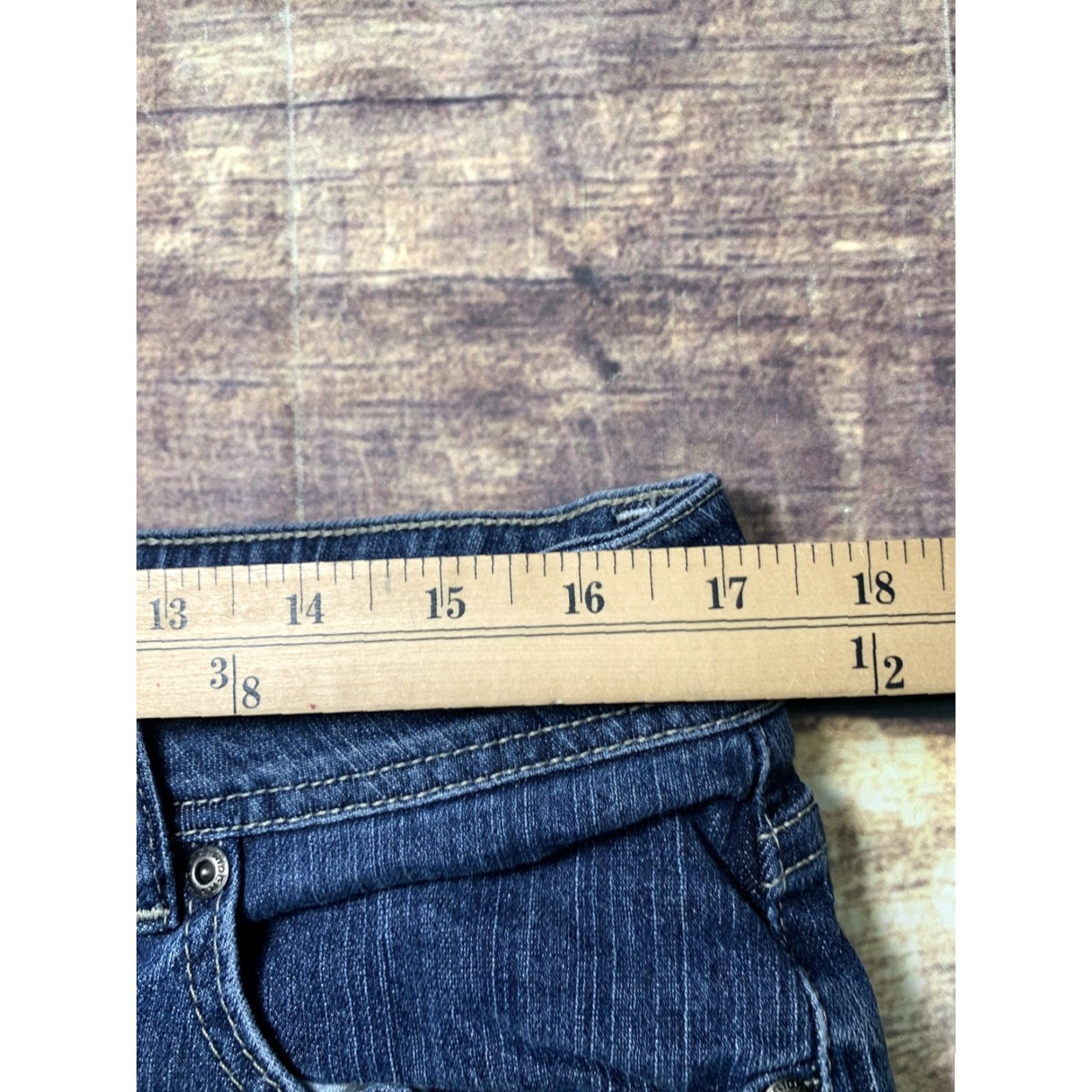 Lee Lee Riders Women's Blue Jeans Straight Leg Jean 16P 34 x 27 Stretch Size 38" / US 16 / IT 52 - 7 Thumbnail