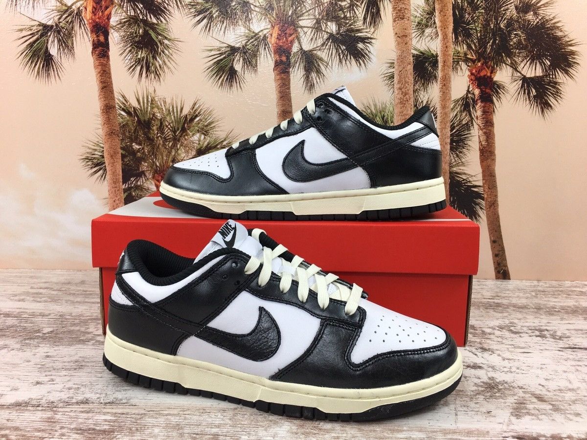 Nike Nike Dunk Low Vintage Panda Retro Black White Women's Size US 10 / EU 43 - 1 Thumbnail