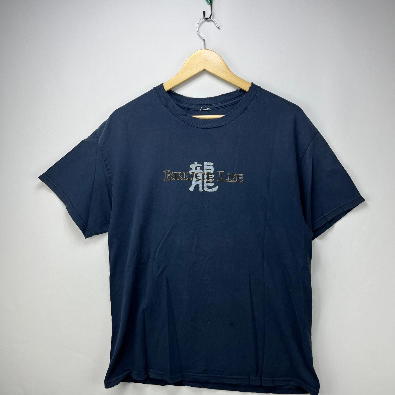 Vintage Vintage '90s Bruce Lee Graphic T-Shirt Large Dragon's Roar Size US L / EU 52-54 / 3 - 4 Thumbnail