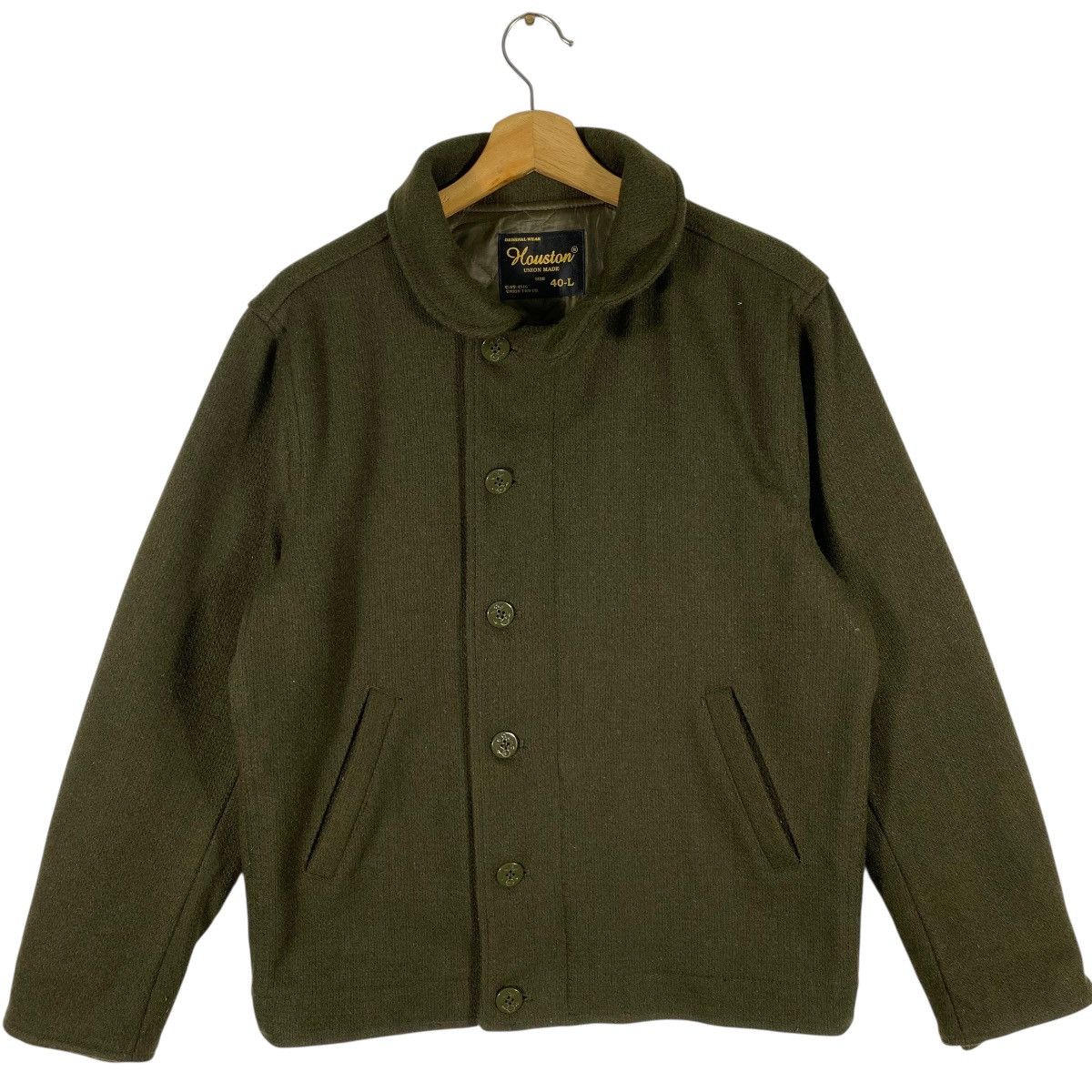 Buzz Rickson's Vintage Houston Union Made Military Wool Button/Zipper Size US L / EU 52-54 / 3 - 4 Thumbnail