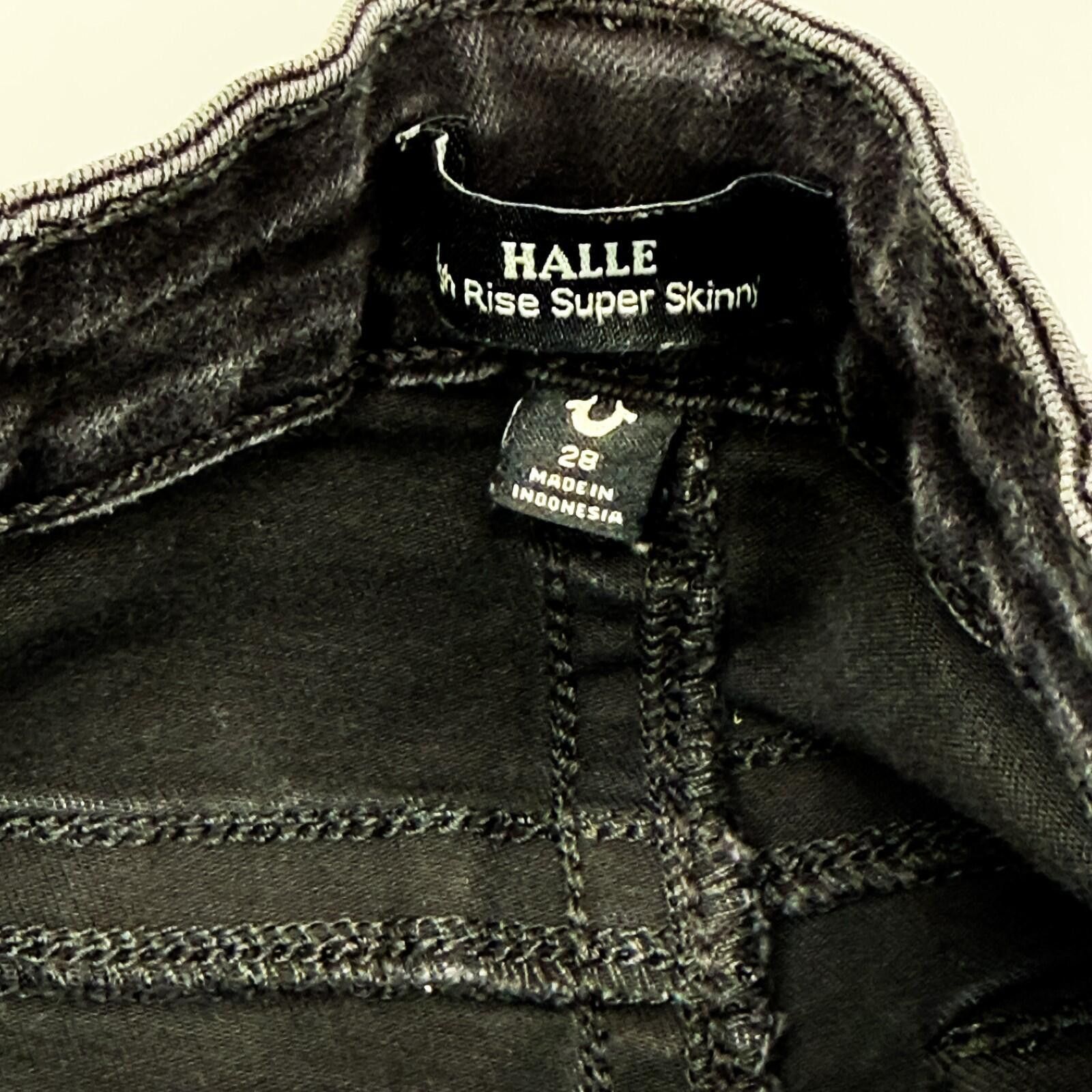 True Religion True Religion Halle Jeans Super Skinny Denim Women's 28 Size 28" / US 6 / IT 42 - 4 Thumbnail