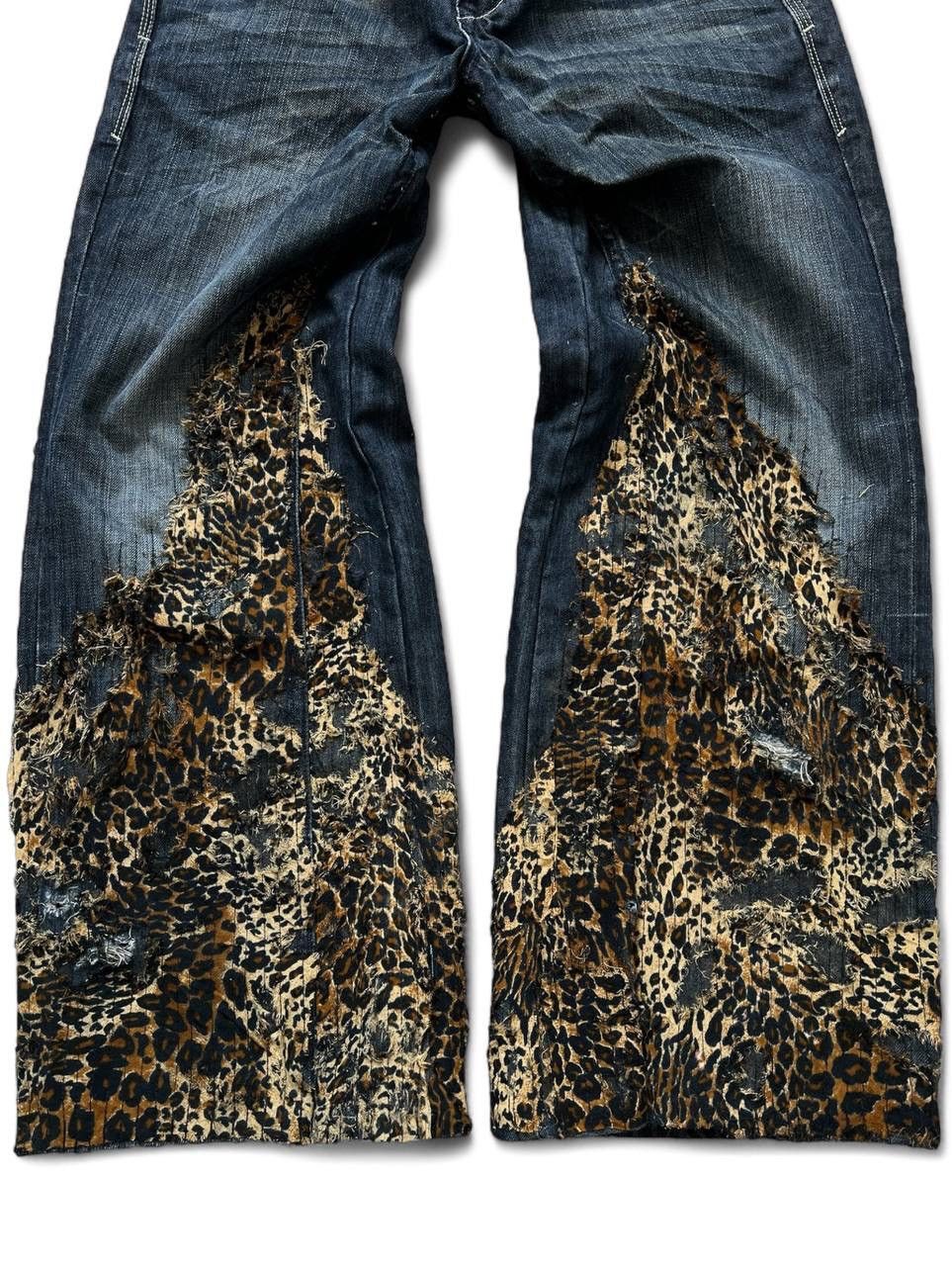 Japanese Brand Vintage Boro Style Avant Garde Jeans Size 34" / US 12 / IT 48 - 3 Thumbnail