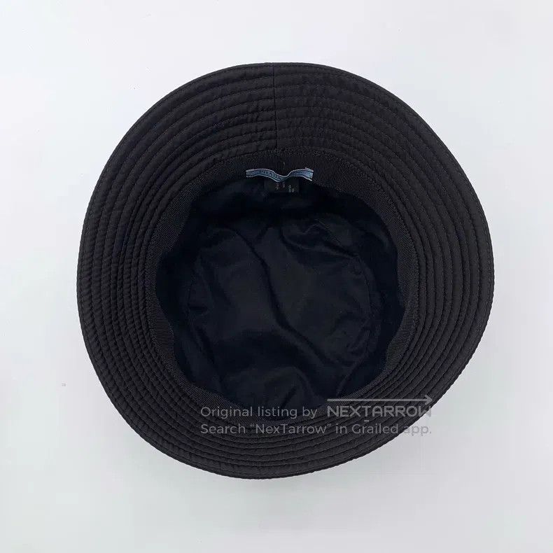 Prada Prada SizeM Black triangle nylon fisherman's hat Size ONE SIZE - 6 Thumbnail