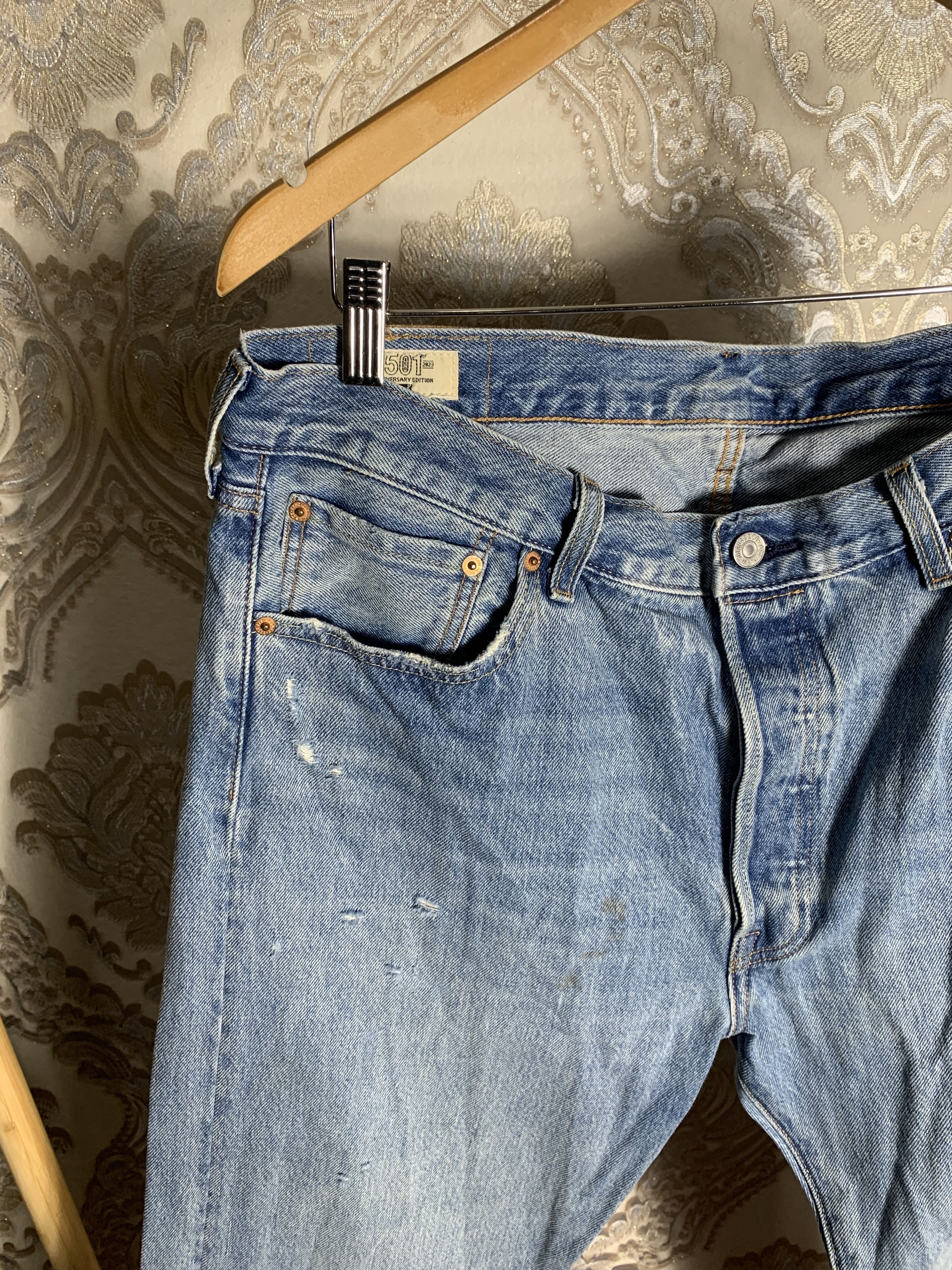 Levi's Vintage Clothing VINTAGE LEVIS 501 150 YEARS DENIM JEANS DESIGNER CASUAL Y2K Size US 36 / EU 52 - 2 Thumbnail